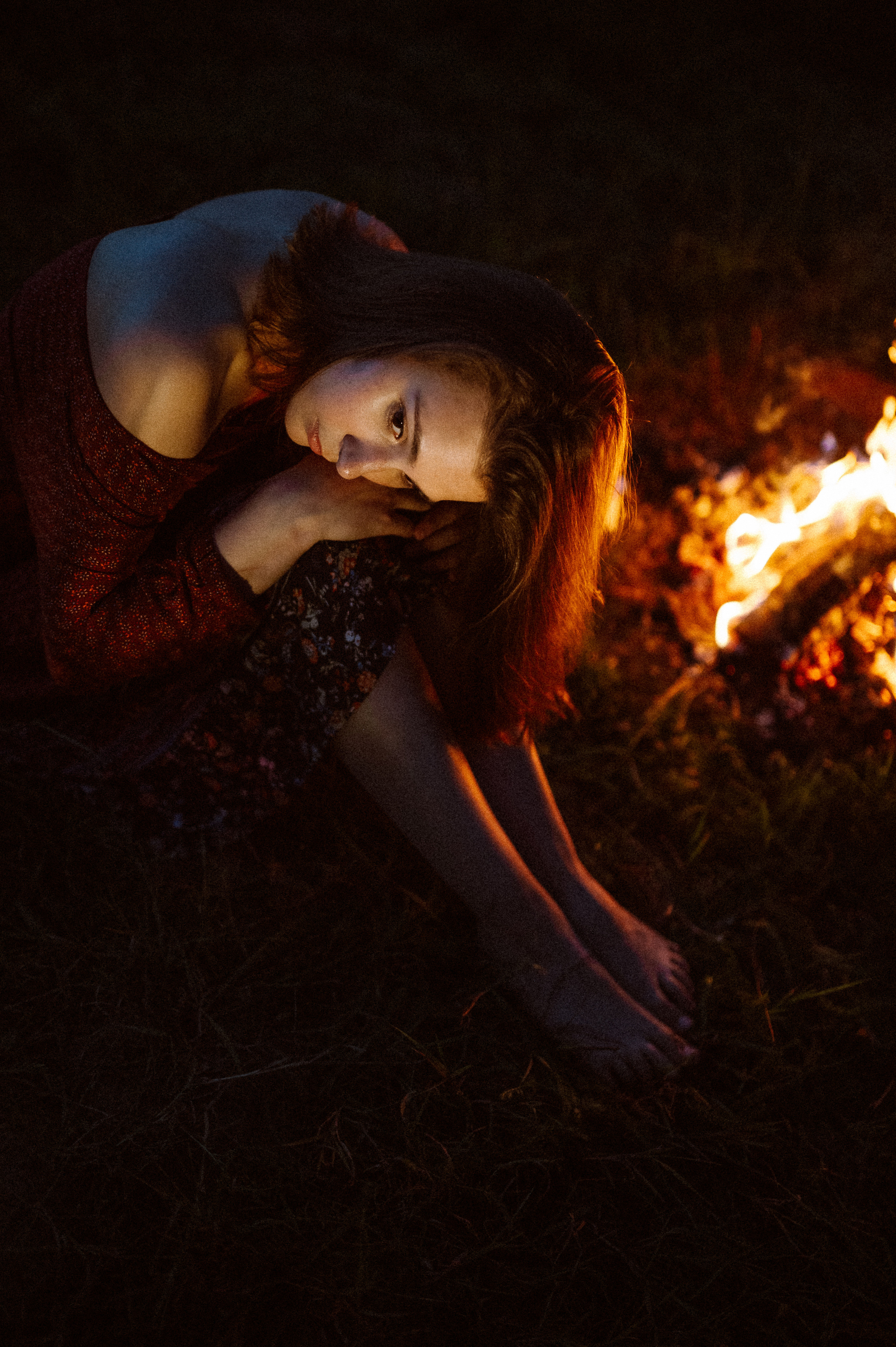 Фотосессия с огнем, Лина. Фотограф ПИТЕР СПБ Надежда Баранова