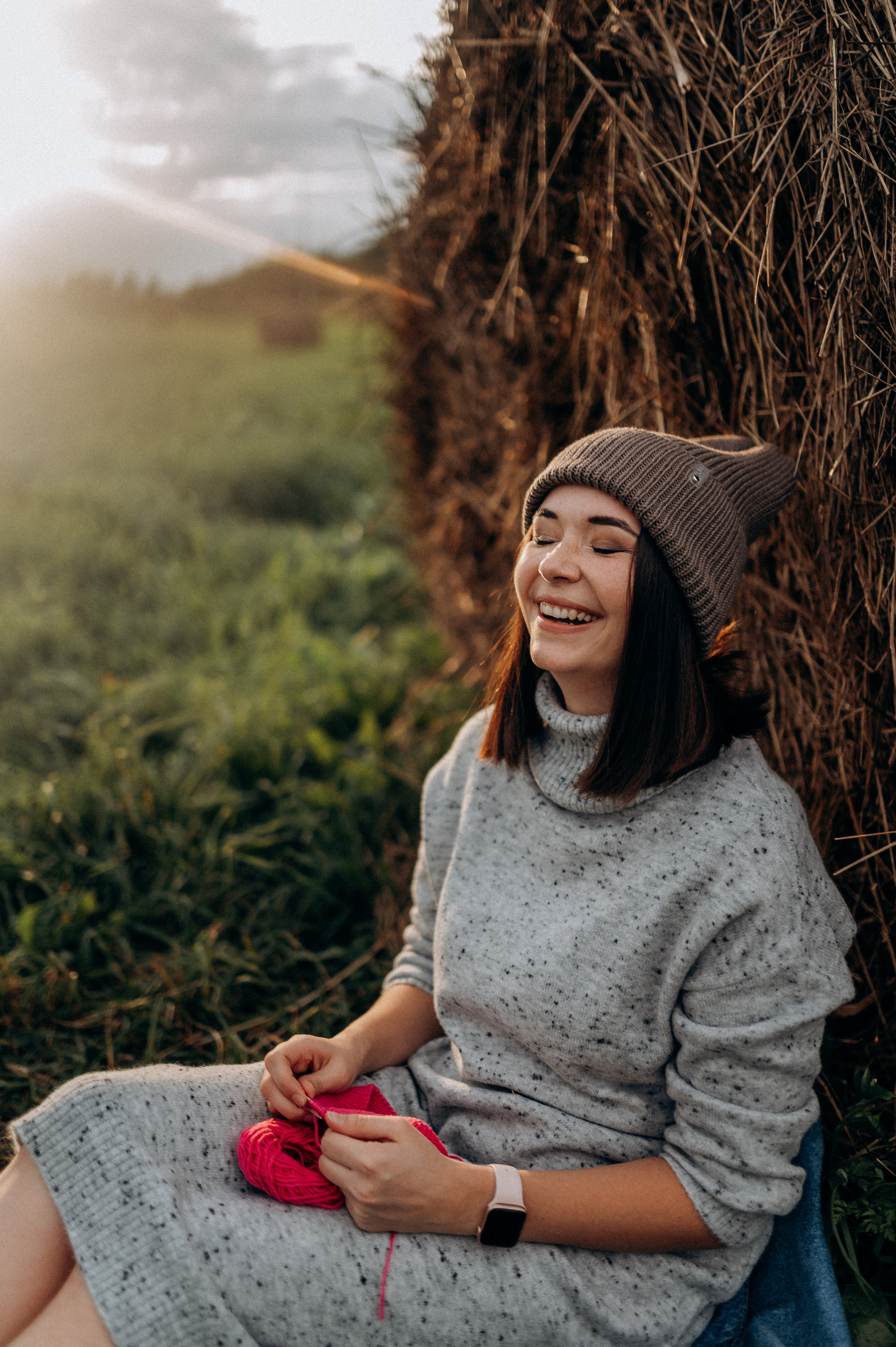 Контент-фотосессия, Полина, вязание. Фотограф ПИТЕР СПБ Надежда Баранова