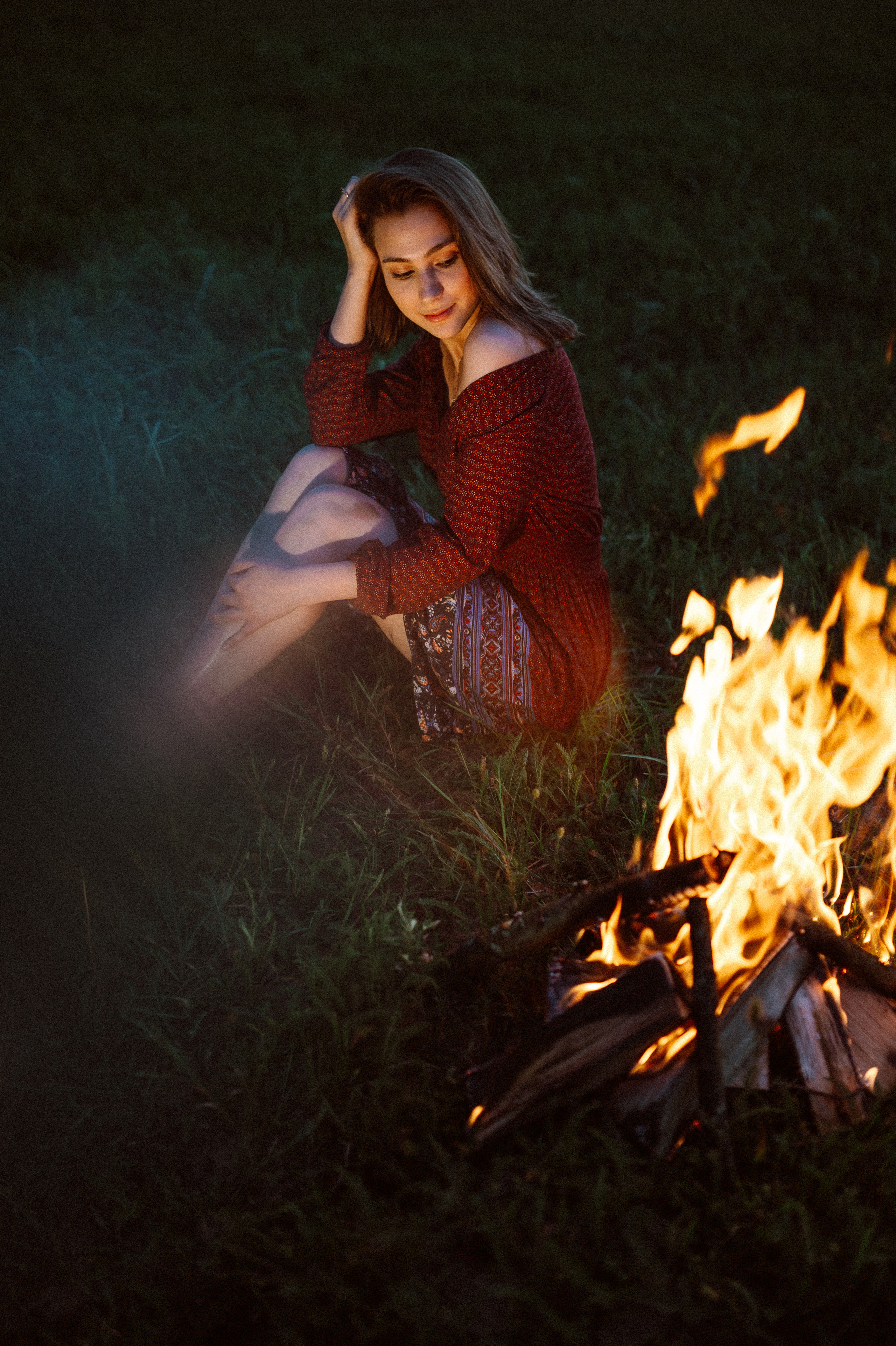 Фотосессия с огнем, Лина. Фотограф ПИТЕР СПБ Надежда Баранова
