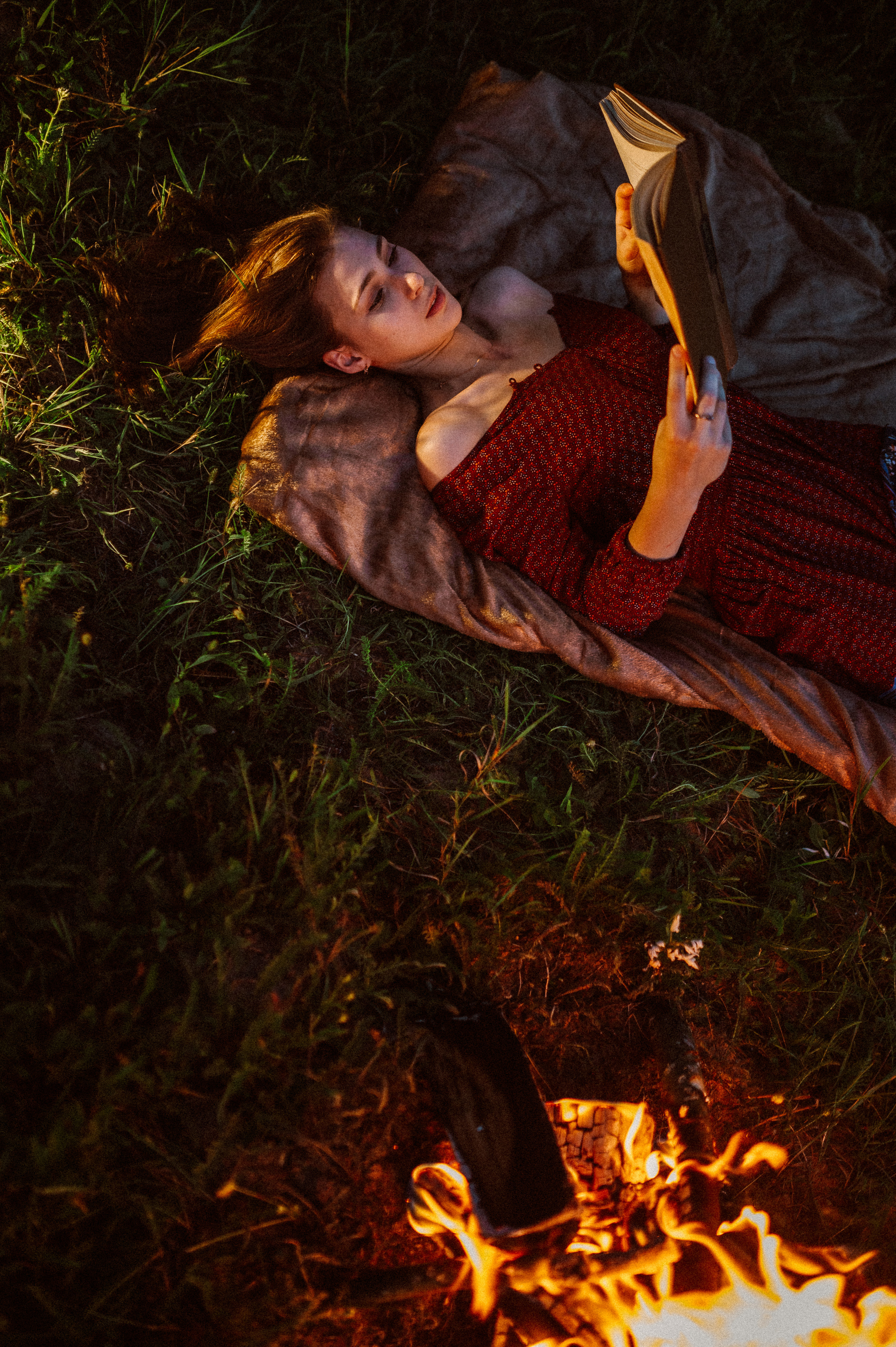 Фотосессия с огнем, Лина. Фотограф ПИТЕР СПБ Надежда Баранова