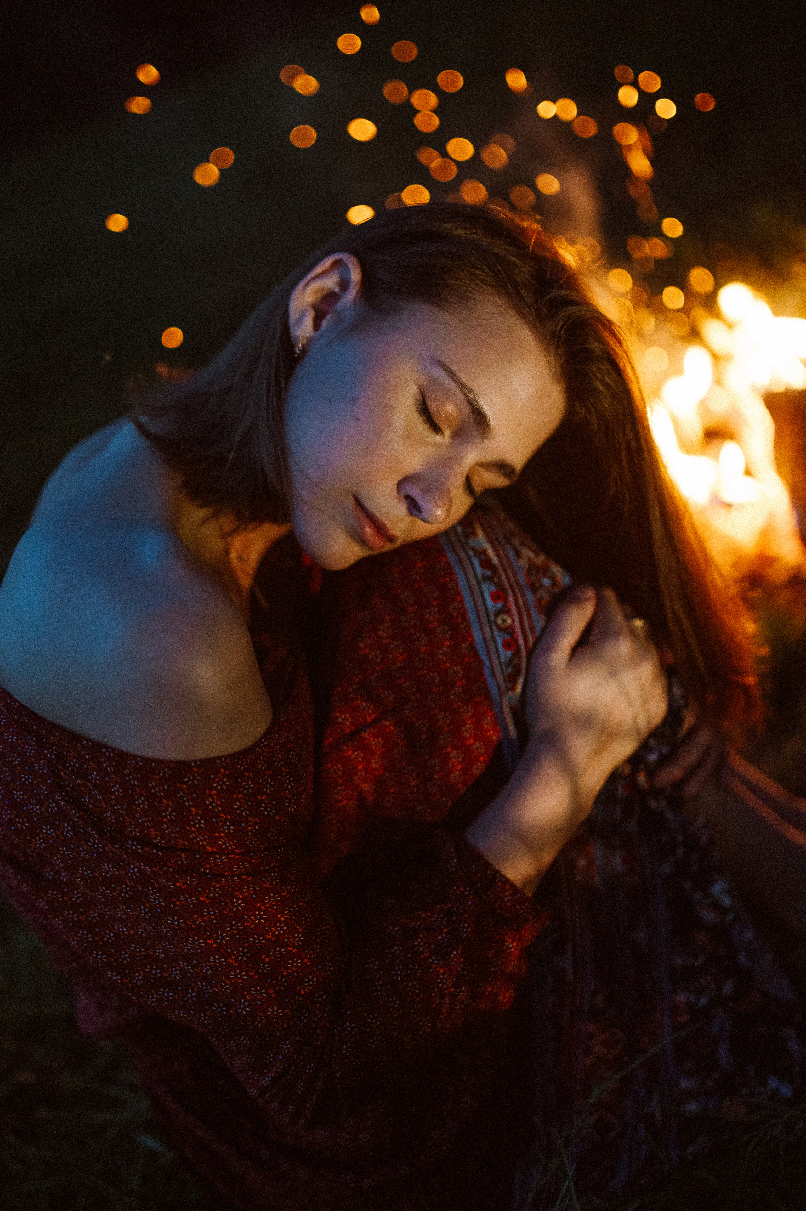 Фотосессия с огнем, Лина. Фотограф ПИТЕР СПБ Надежда Баранова