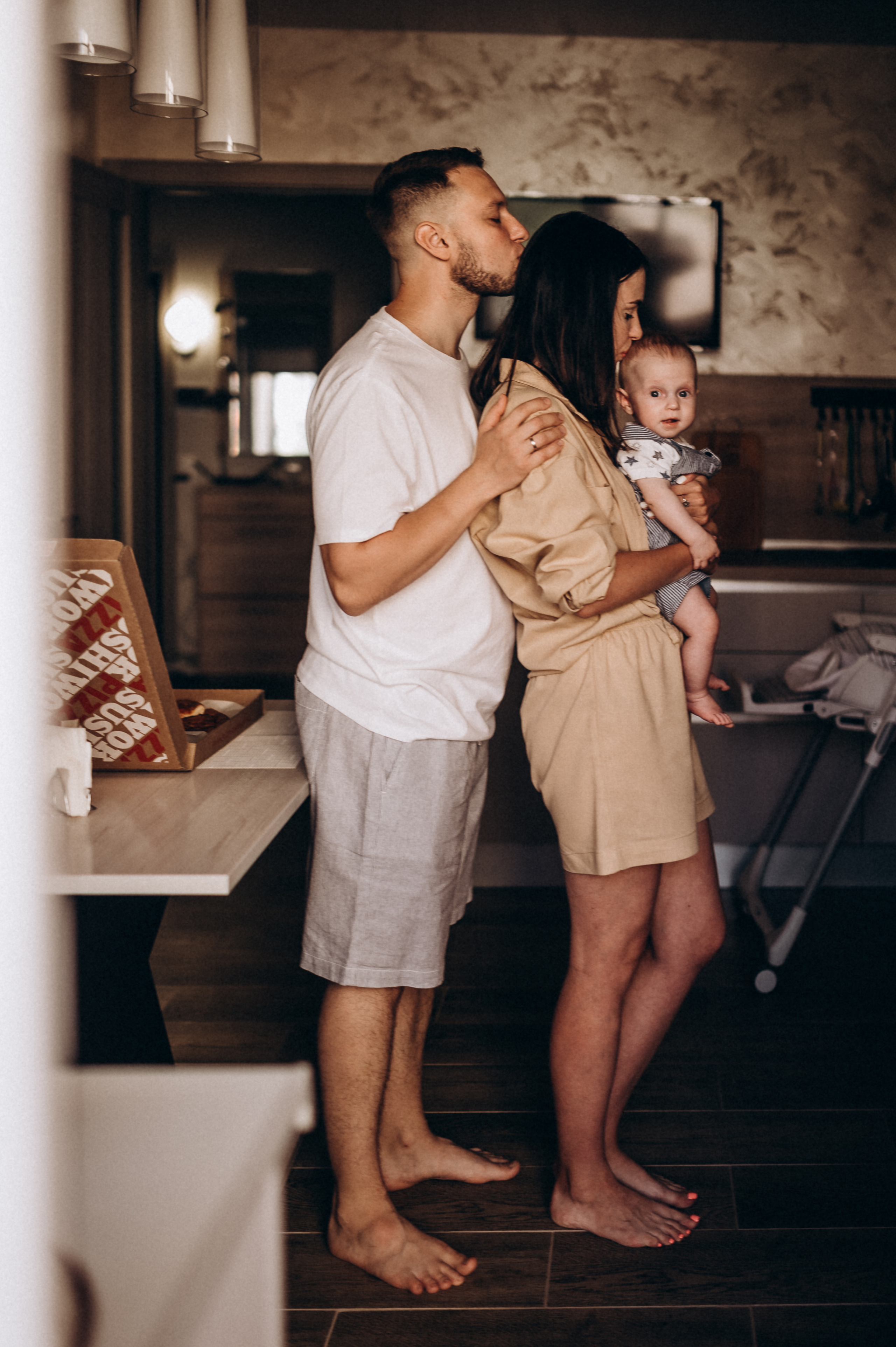 Катюша с семьей, домашняя фотосессия. Фотограф ПИТЕР СПБ Надежда Баранова