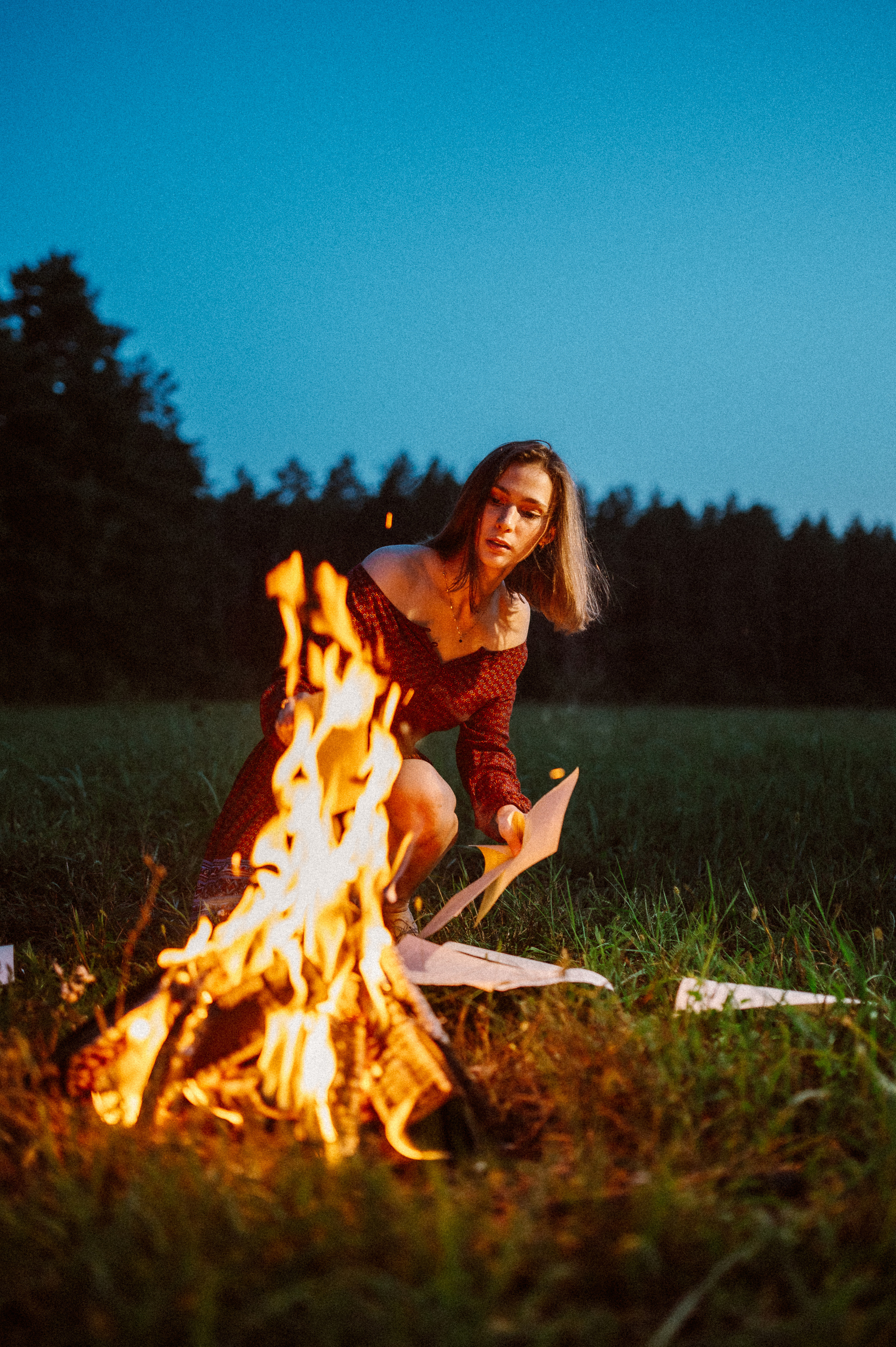 Фотосессия с огнем, Лина. Фотограф ПИТЕР СПБ Надежда Баранова