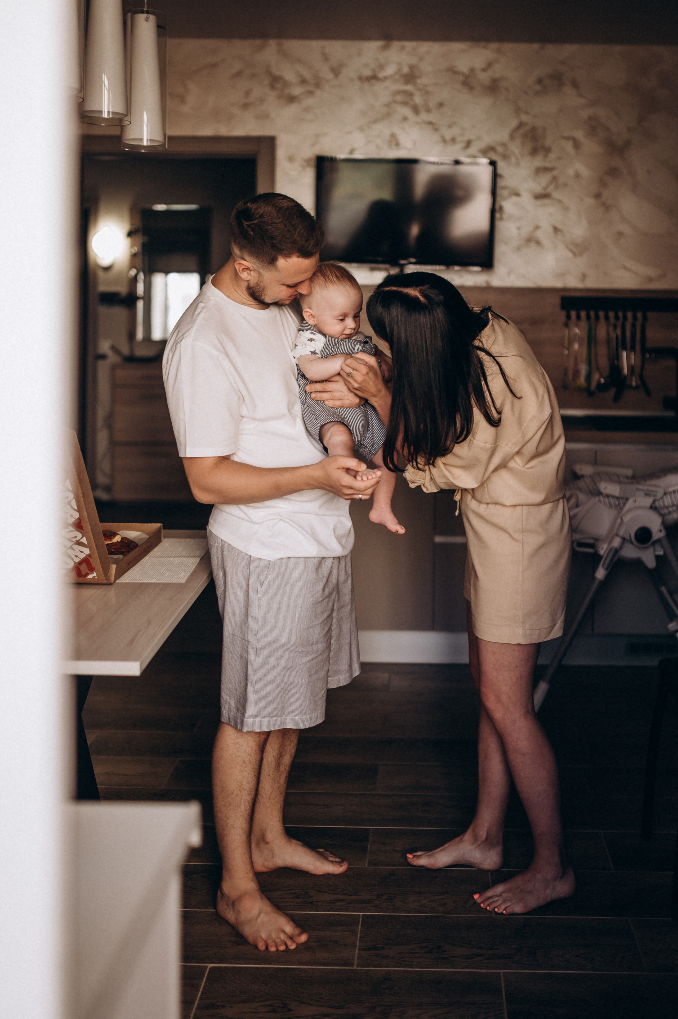 Катюша с семьей, домашняя фотосессия. Фотограф ПИТЕР СПБ Надежда Баранова