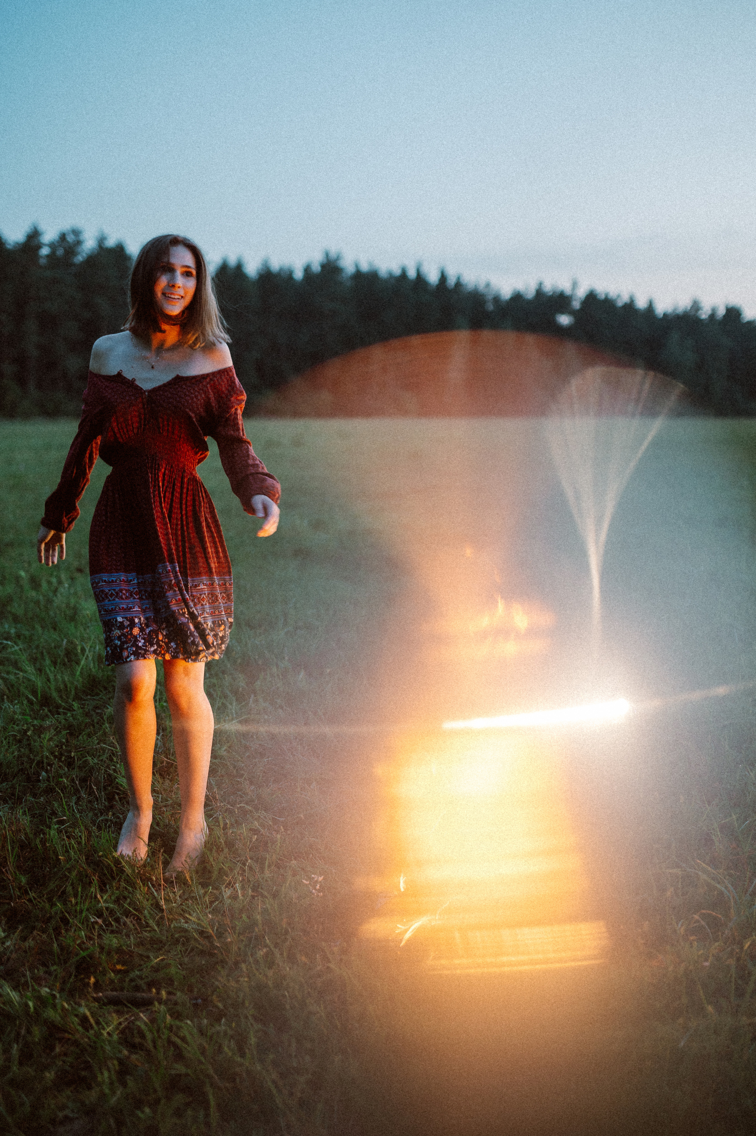 Фотосессия с огнем, Лина. Фотограф ПИТЕР СПБ Надежда Баранова