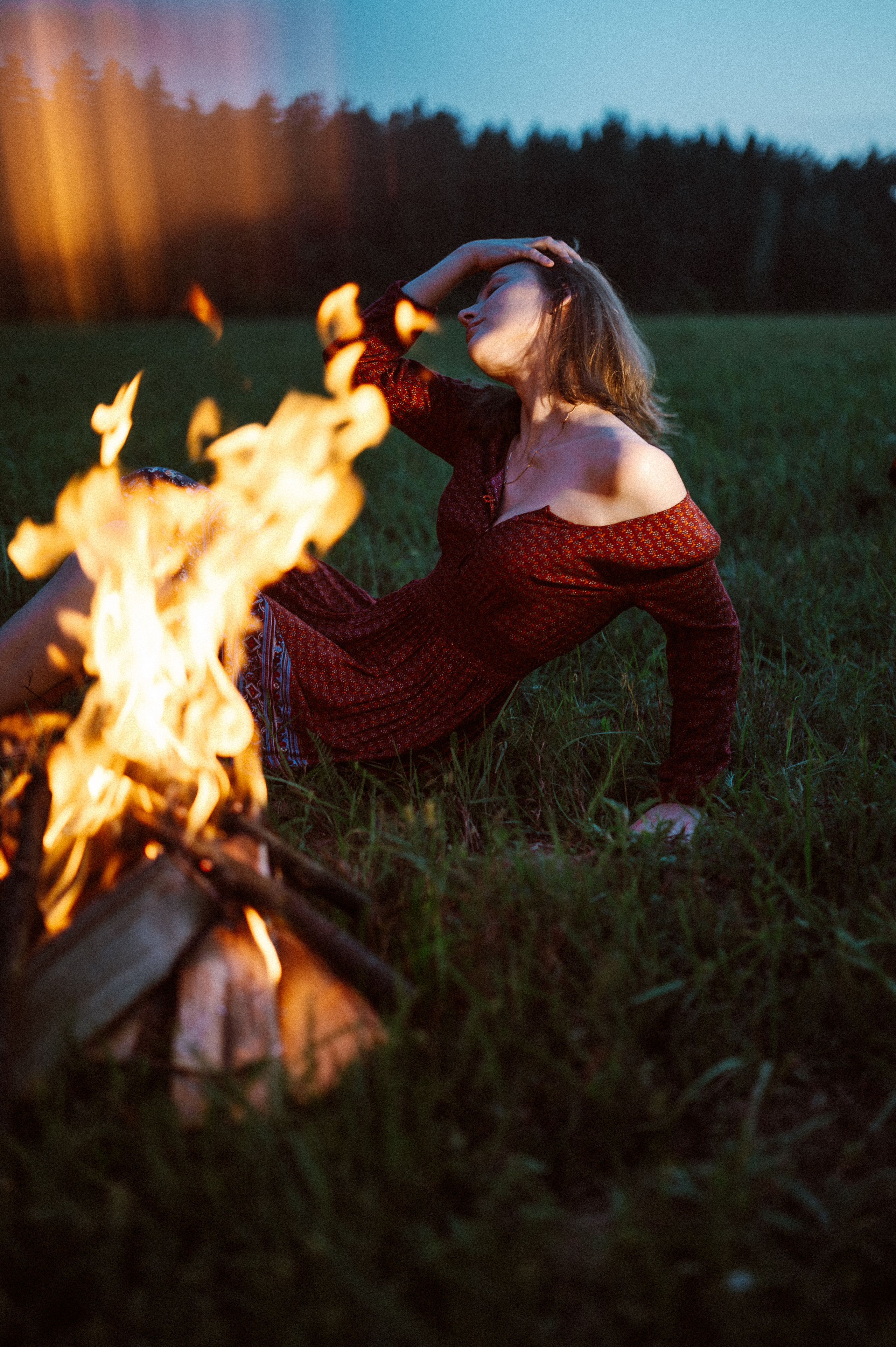 Фотосессия с огнем, Лина. Фотограф ПИТЕР СПБ Надежда Баранова