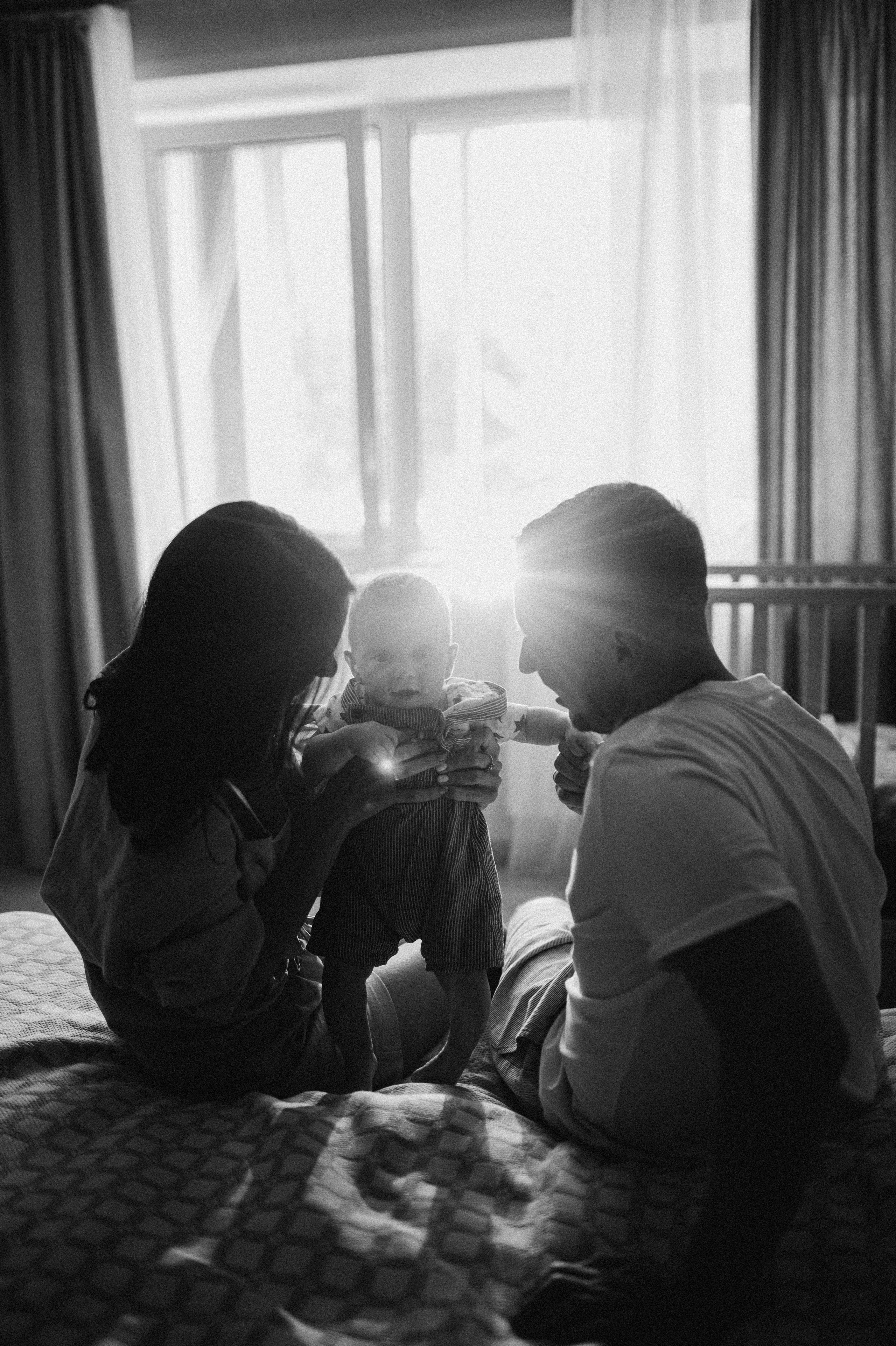 Катюша с семьей, домашняя фотосессия. Фотограф ПИТЕР СПБ Надежда Баранова