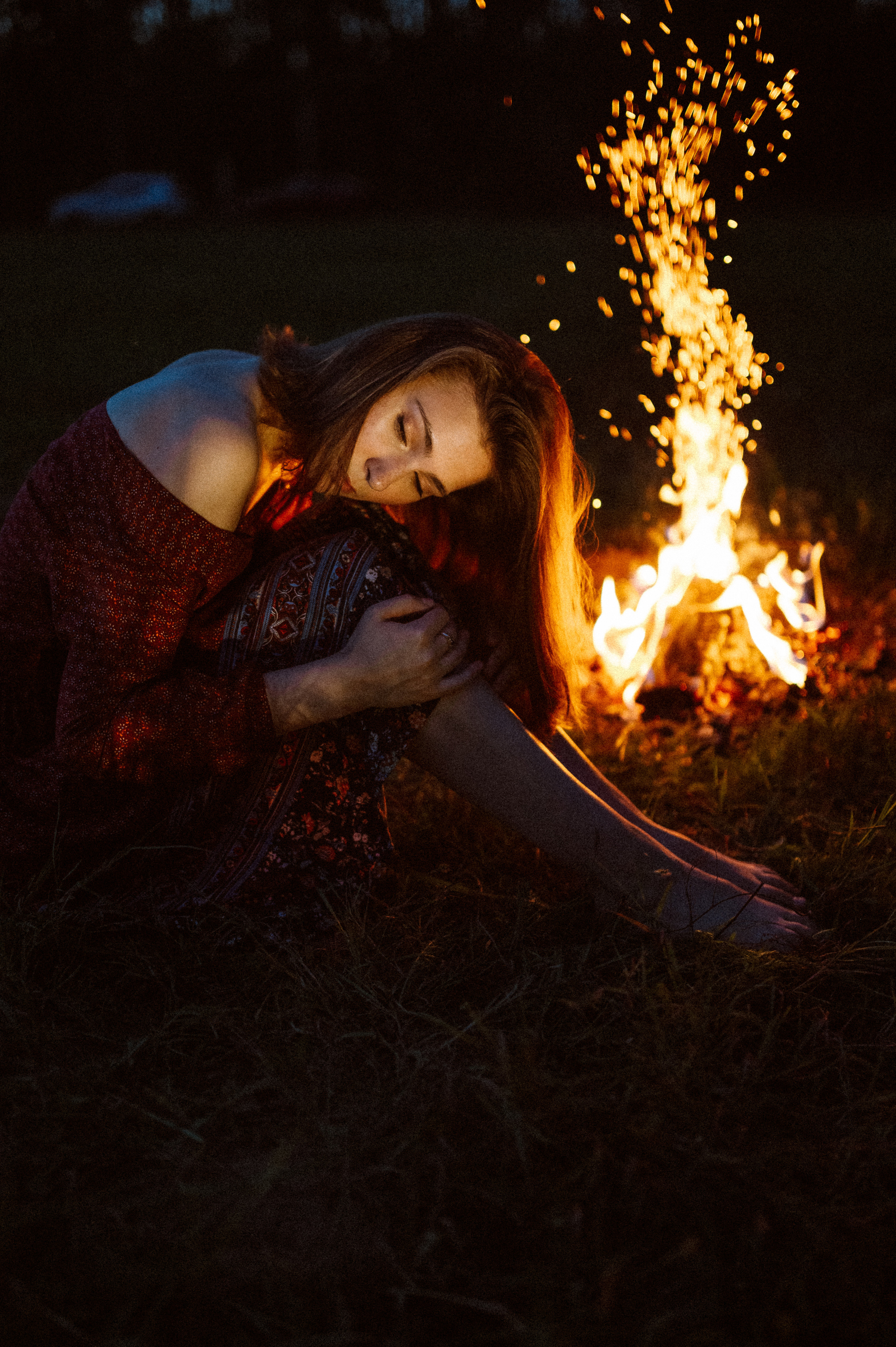 Фотосессия с огнем, Лина. Фотограф ПИТЕР СПБ Надежда Баранова