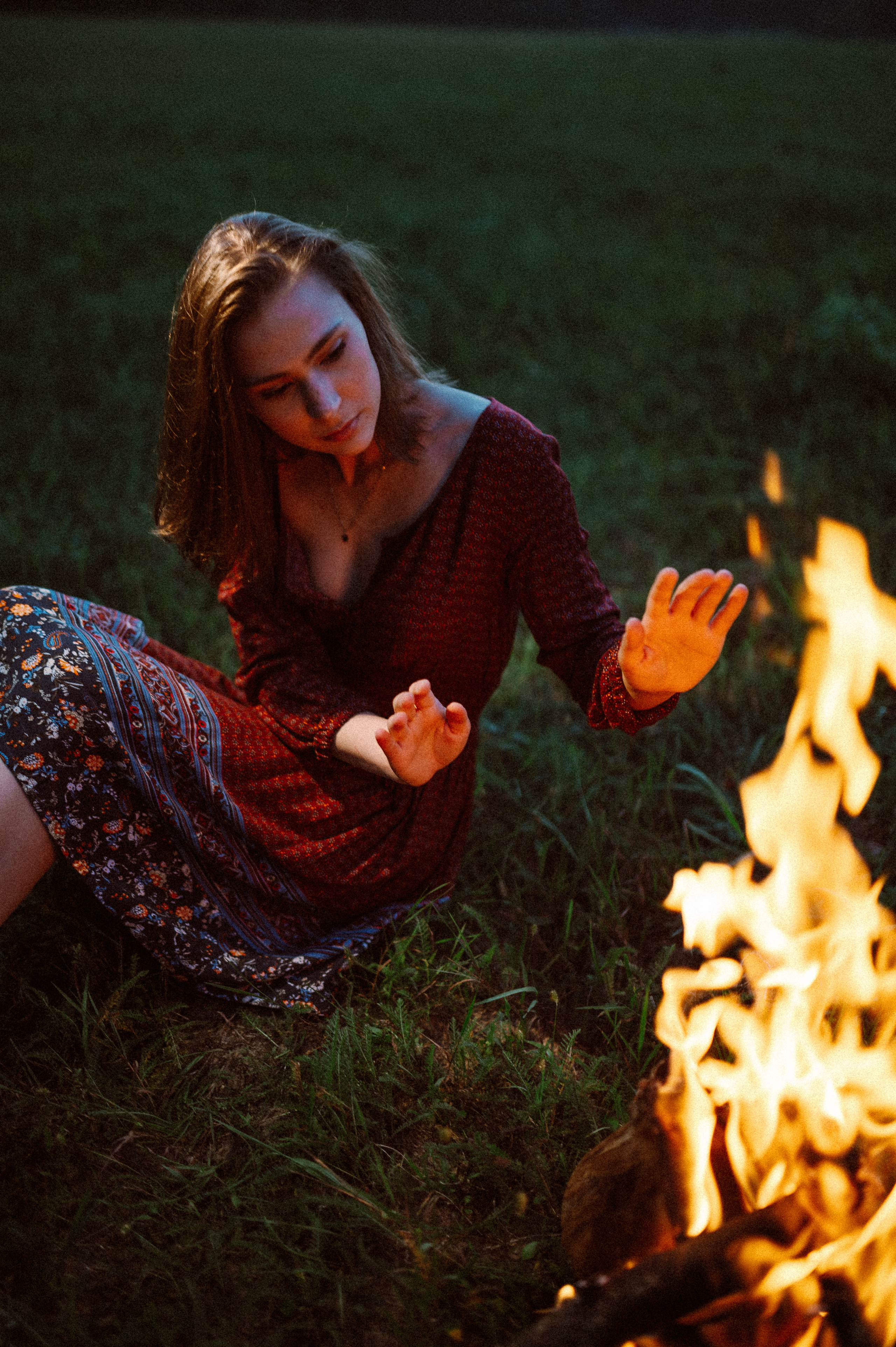 Фотосессия с огнем, Лина. Фотограф ПИТЕР СПБ Надежда Баранова