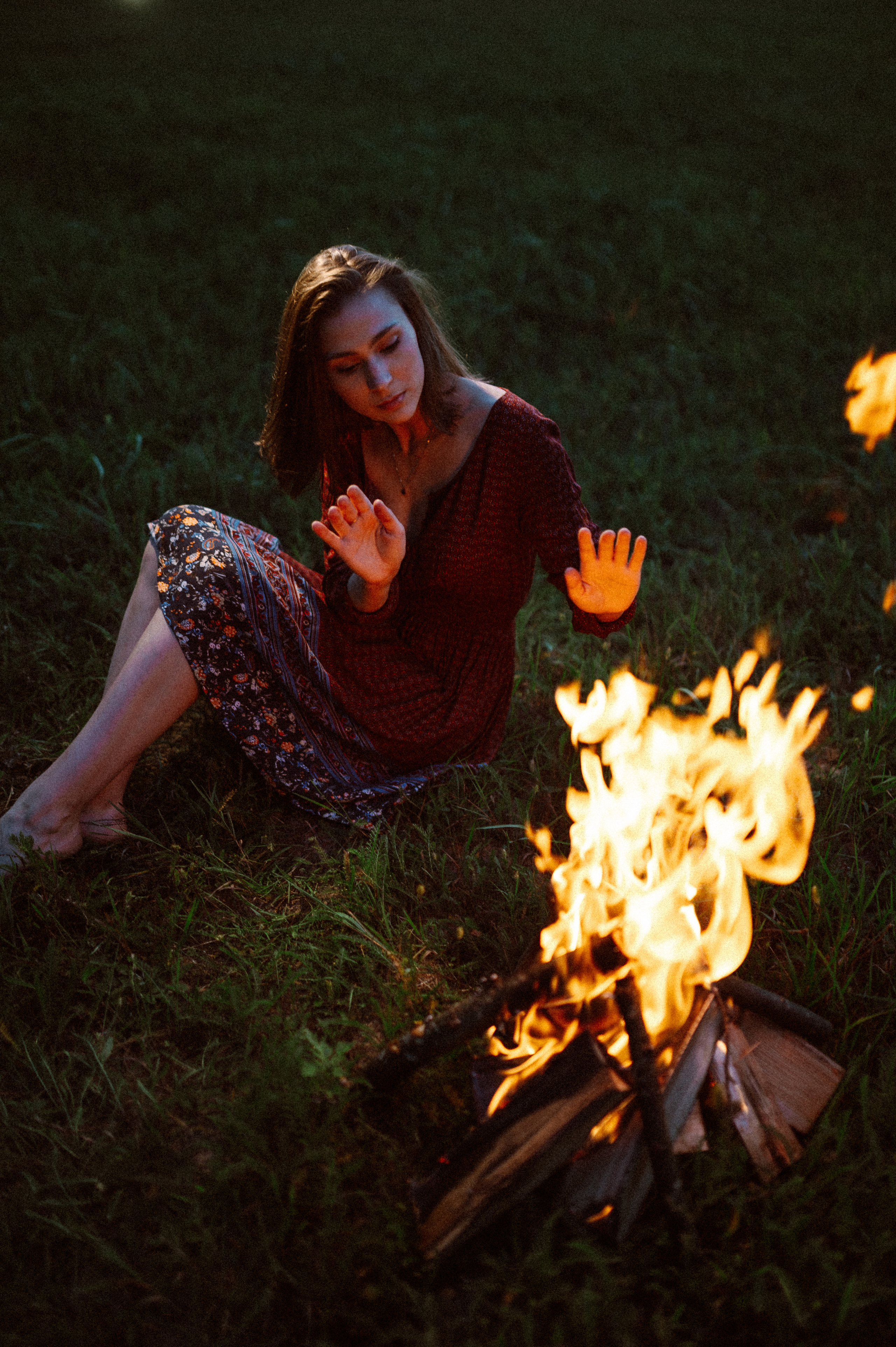 Фотосессия с огнем, Лина. Фотограф ПИТЕР СПБ Надежда Баранова