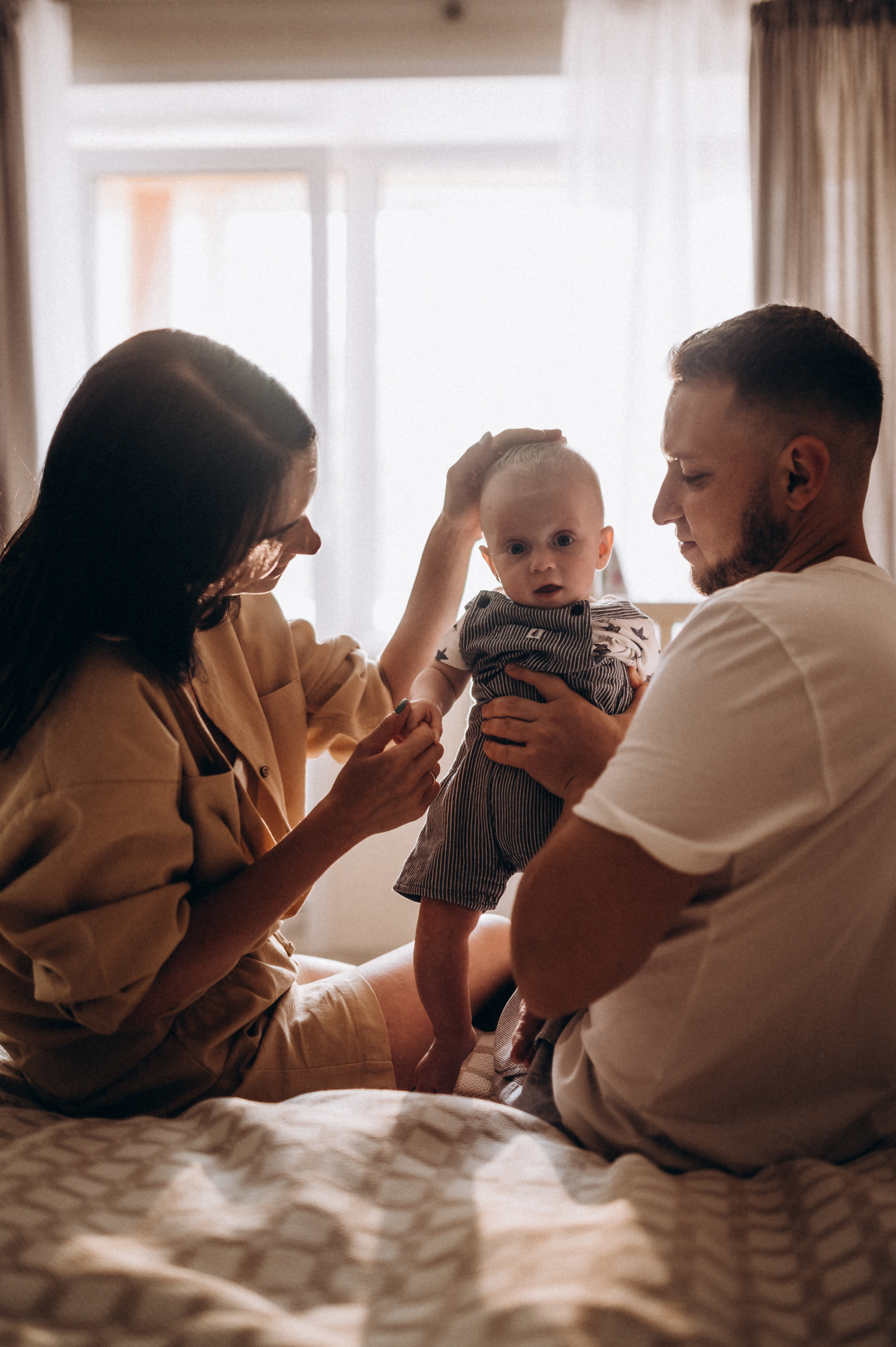 Катюша с семьей, домашняя фотосессия. Фотограф ПИТЕР СПБ Надежда Баранова