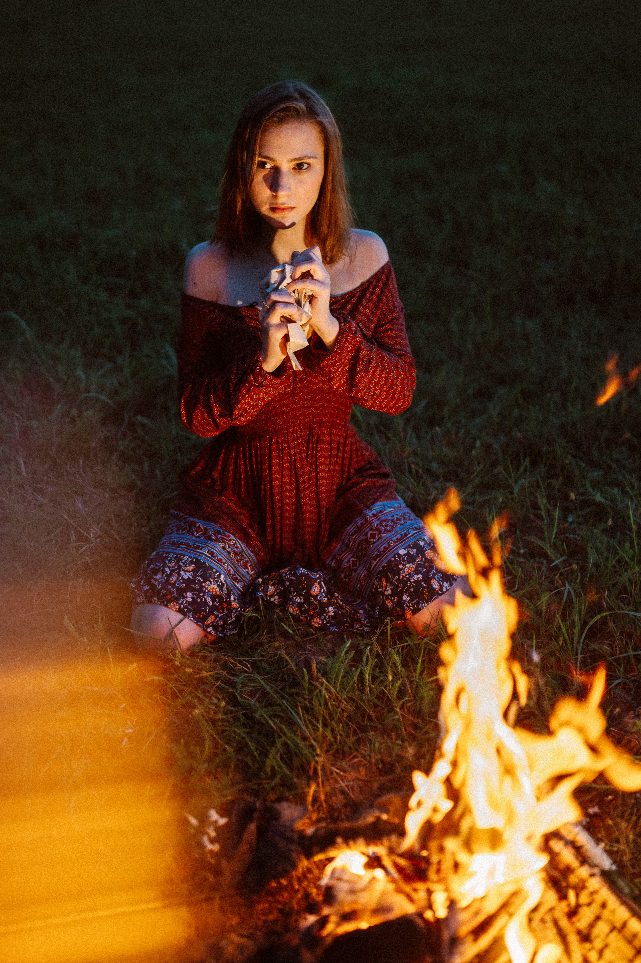 Фотосессия с огнем, Лина. Фотограф ПИТЕР СПБ Надежда Баранова