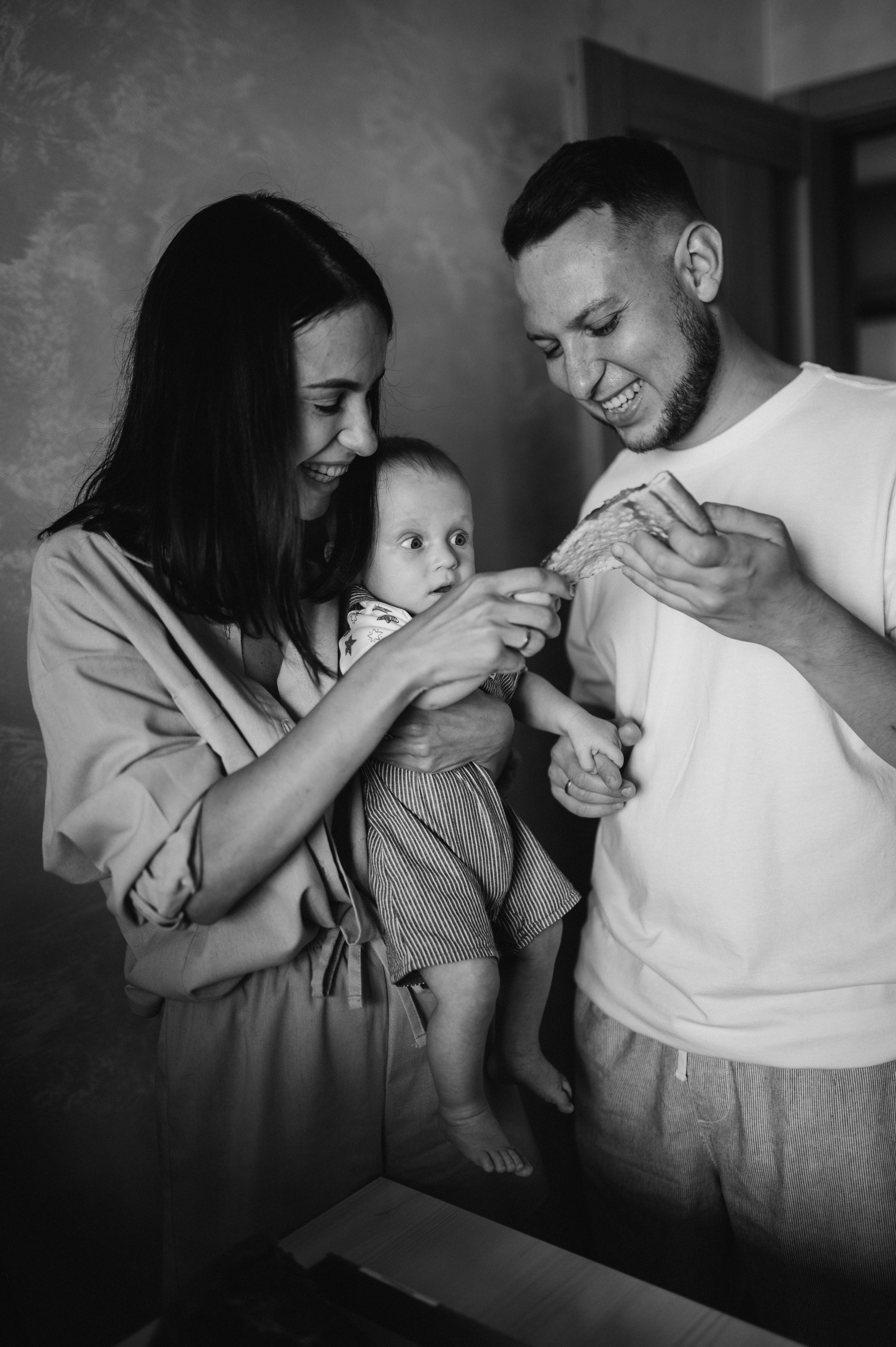 Катюша с семьей, домашняя фотосессия. Фотограф ПИТЕР СПБ Надежда Баранова