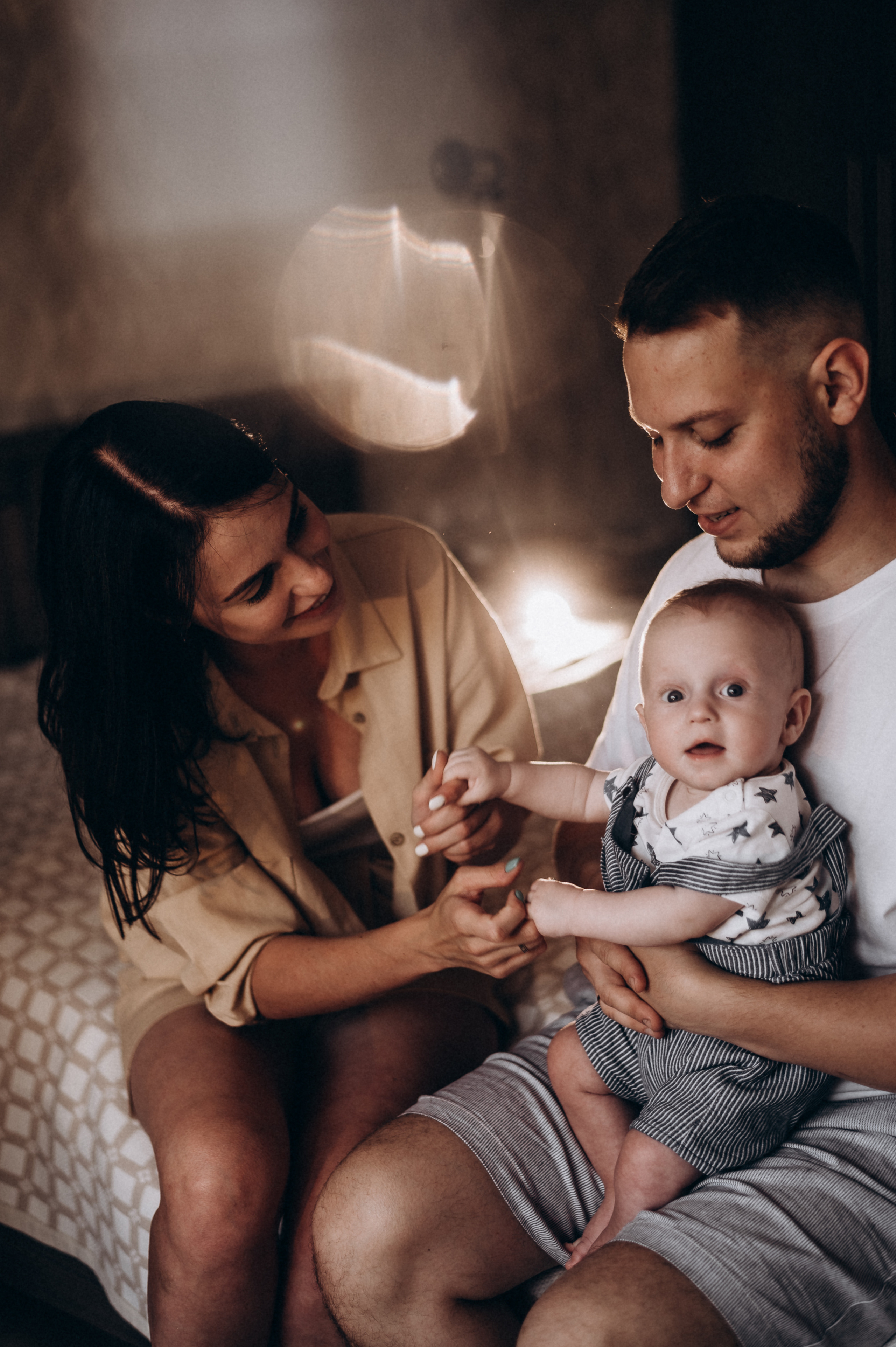 Катюша с семьей, домашняя фотосессия. Фотограф ПИТЕР СПБ Надежда Баранова