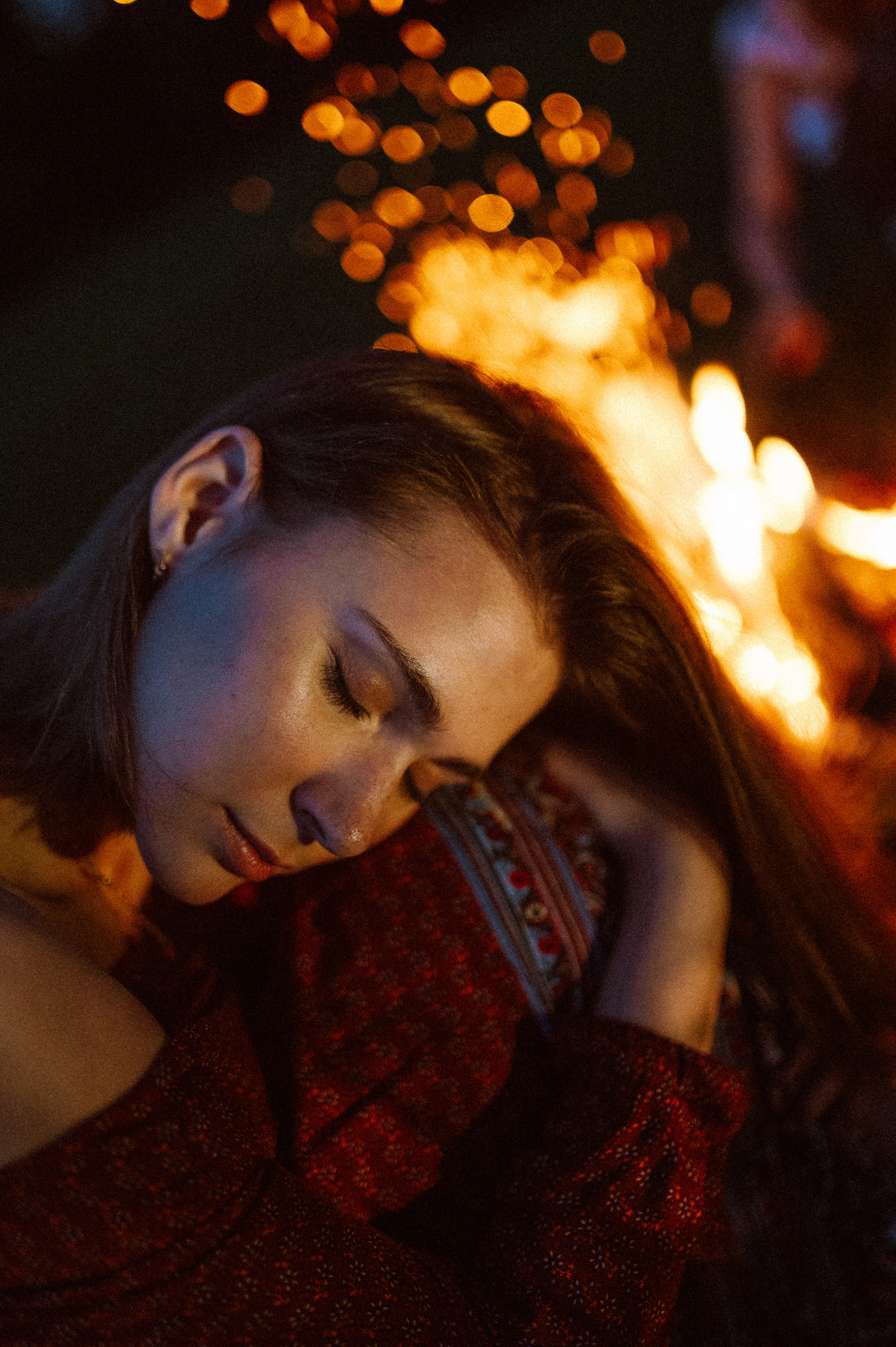 Фотосессия с огнем, Лина. Фотограф ПИТЕР СПБ Надежда Баранова