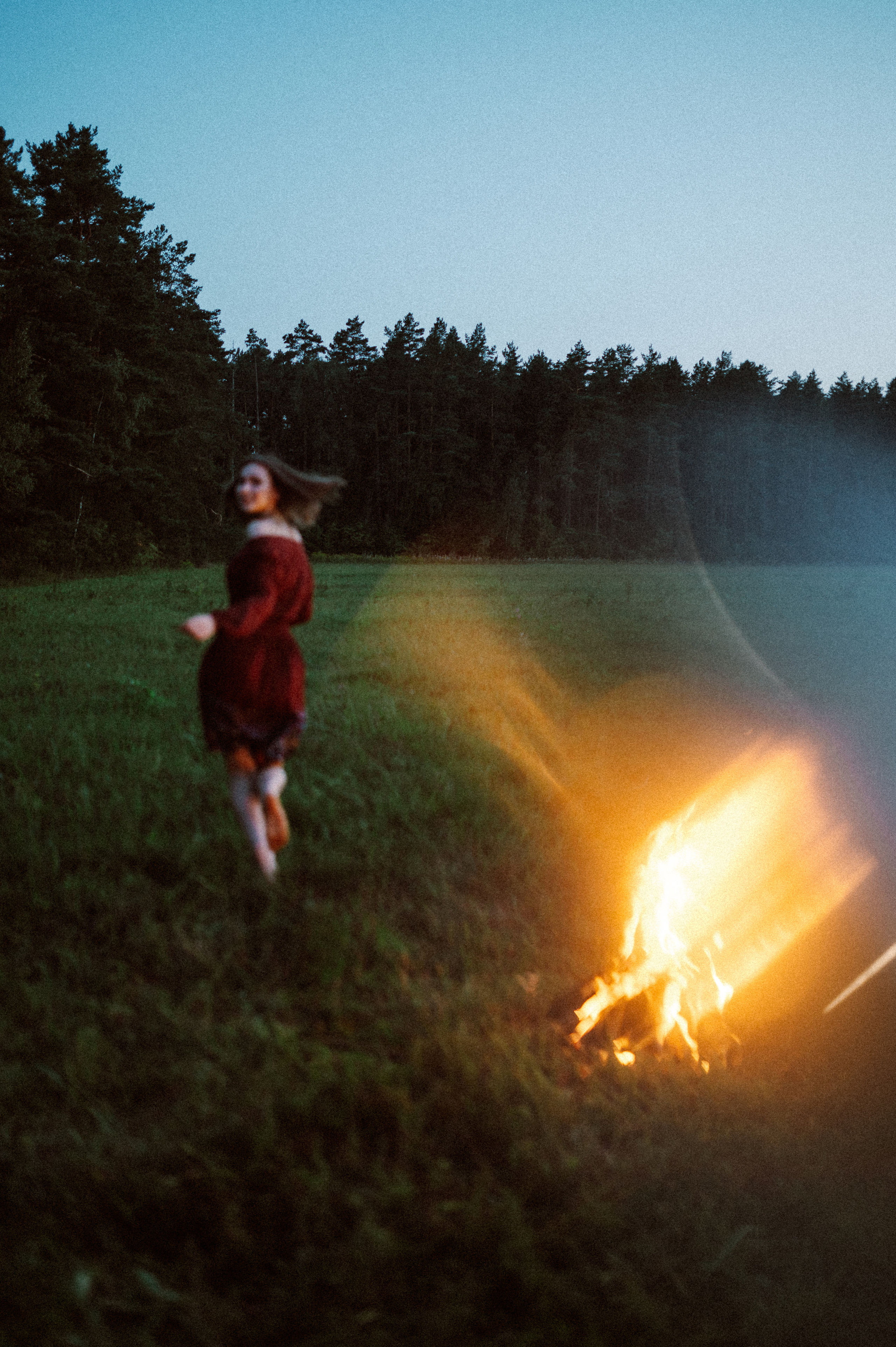 Фотосессия с огнем, Лина. Фотограф ПИТЕР СПБ Надежда Баранова