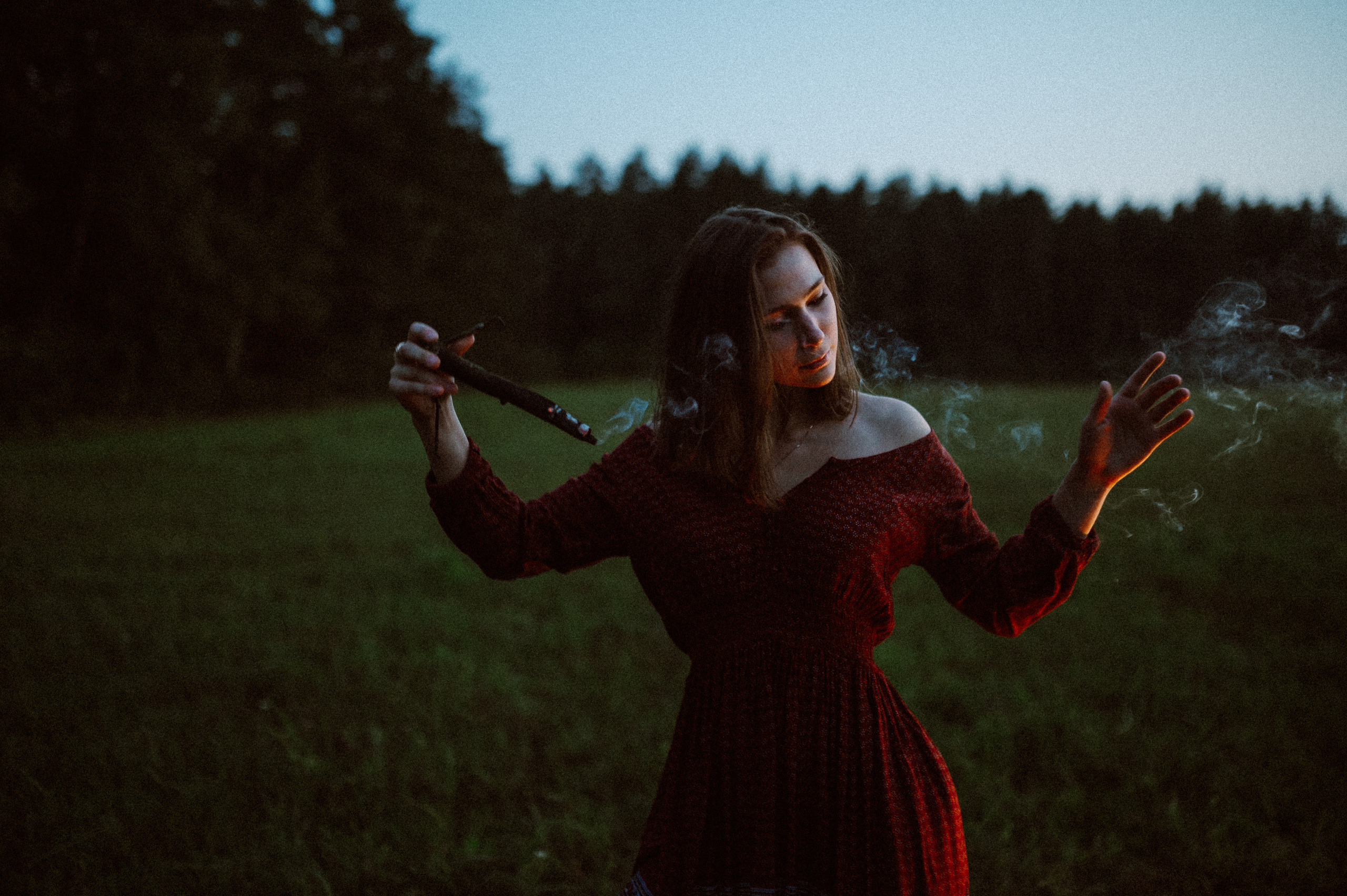 Фотосессия с огнем, Лина. Фотограф ПИТЕР СПБ Надежда Баранова