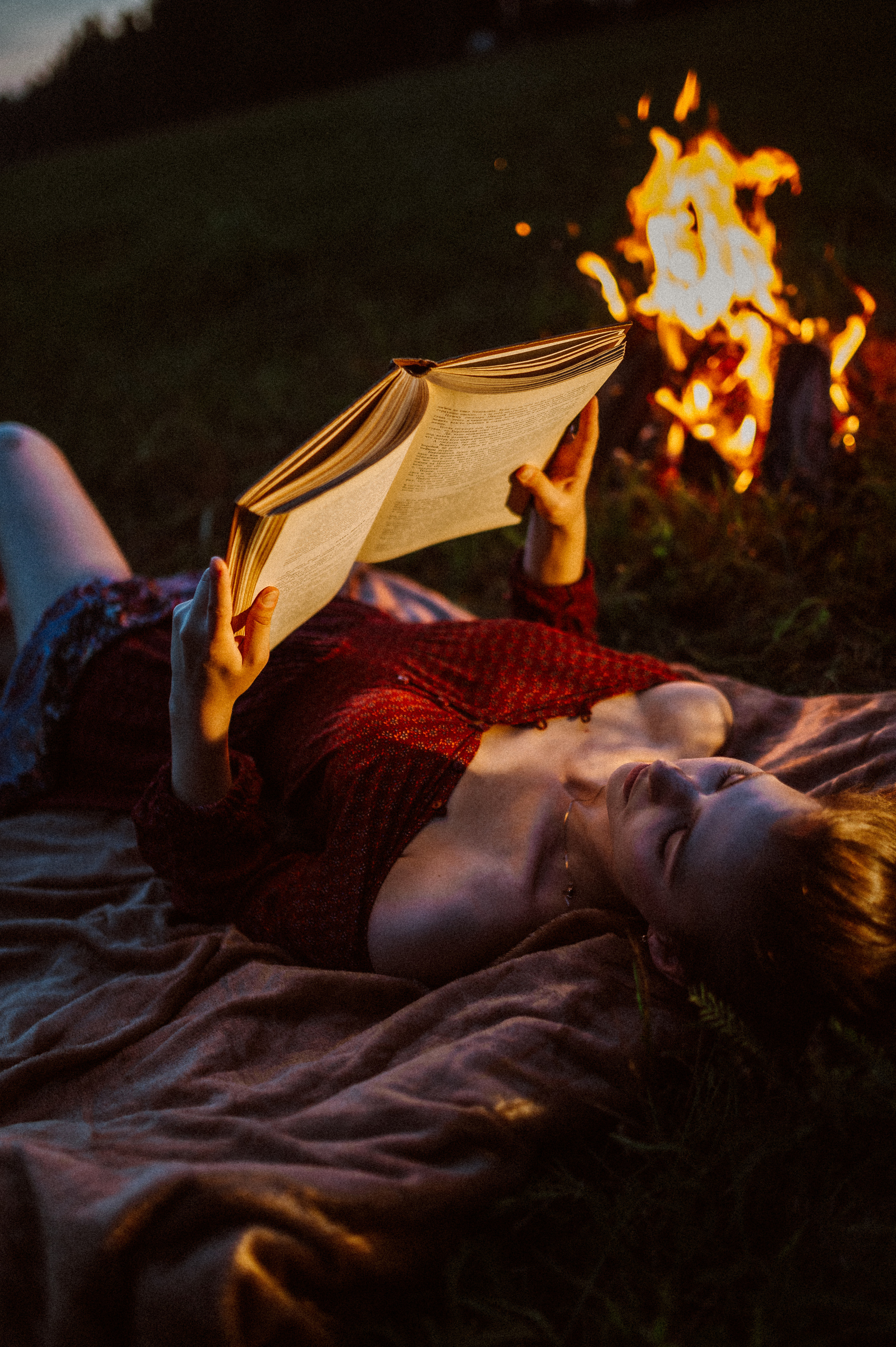 Фотосессия с огнем, Лина. Фотограф ПИТЕР СПБ Надежда Баранова