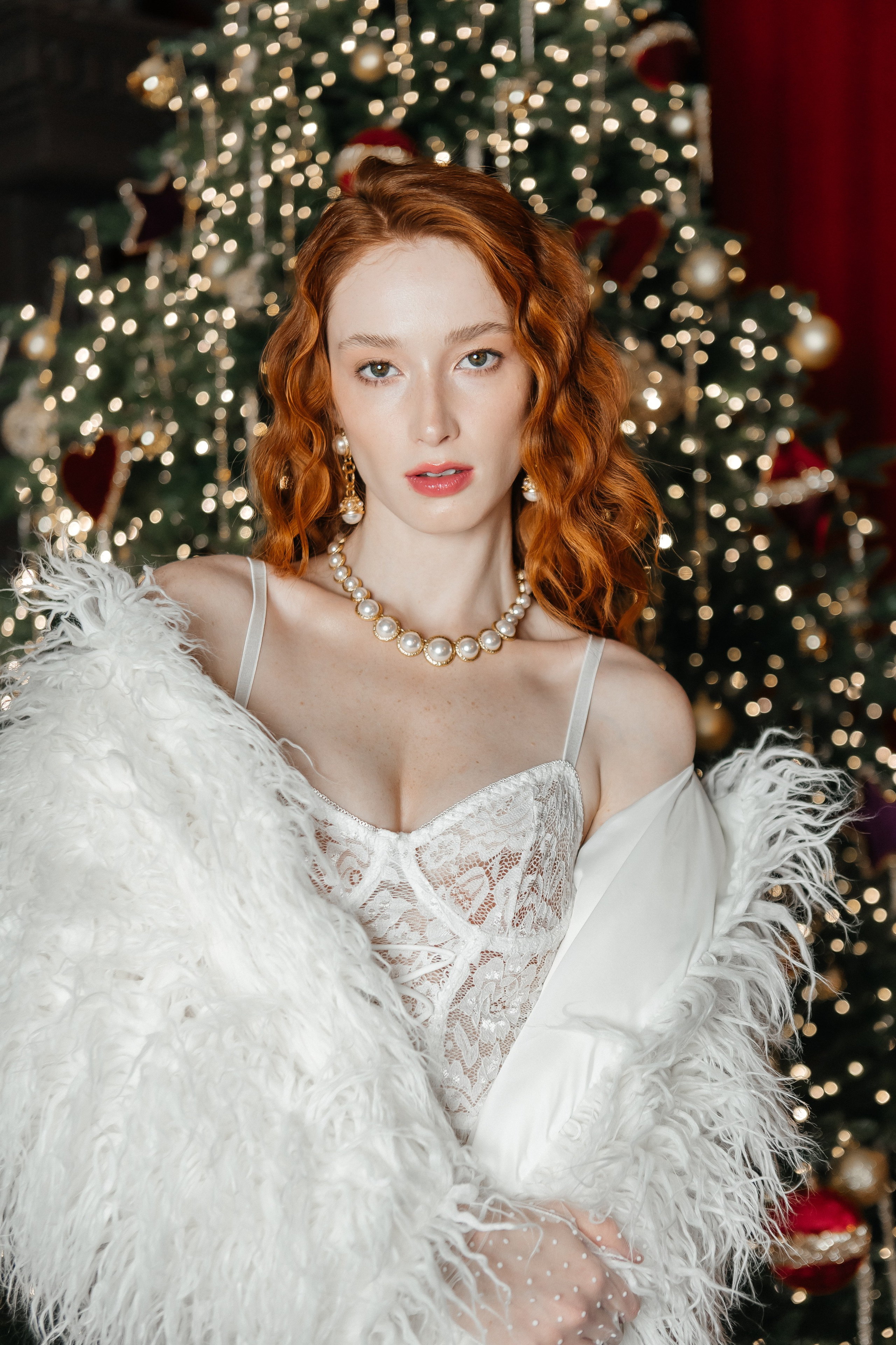 Новогодняя фотосессия Элина в зале ИДЕАЛ. Свадебный фотограф в Москве