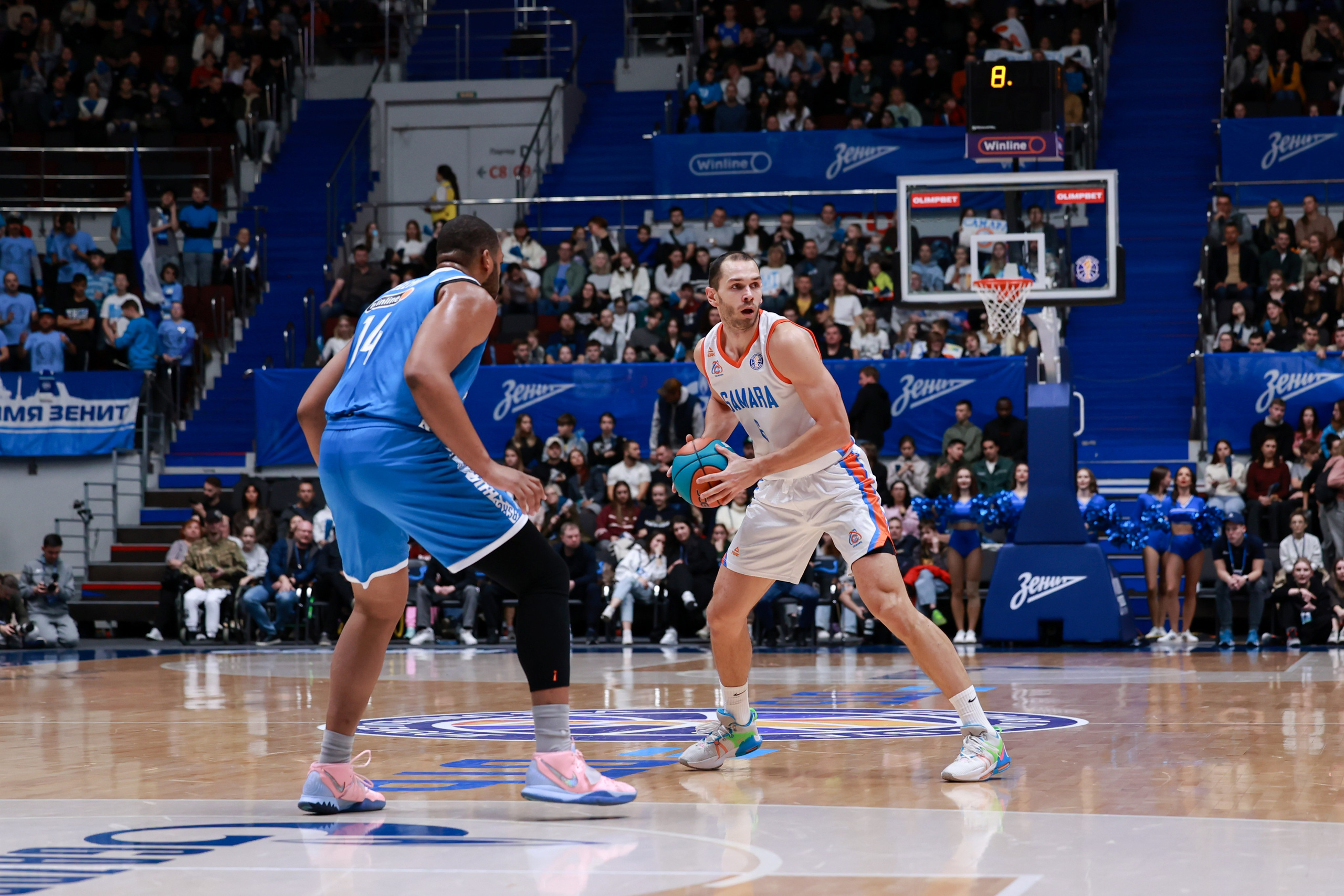БК Зенит — БК Самара 30.10.2024. Спортивный и репортажный фотограф Антон Тереханов
