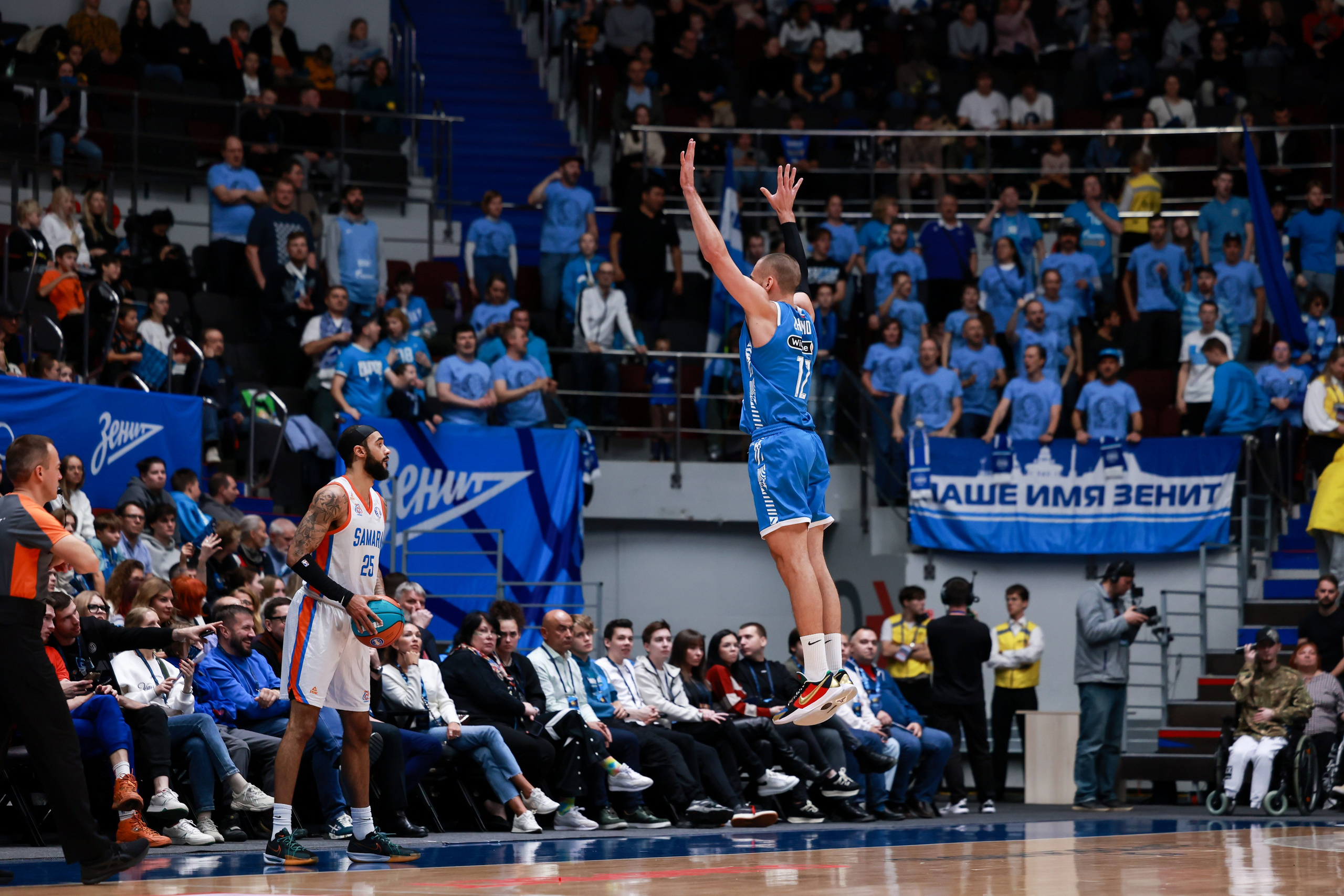 БК Зенит — БК Самара 30.10.2024. Спортивный и репортажный фотограф Антон Тереханов