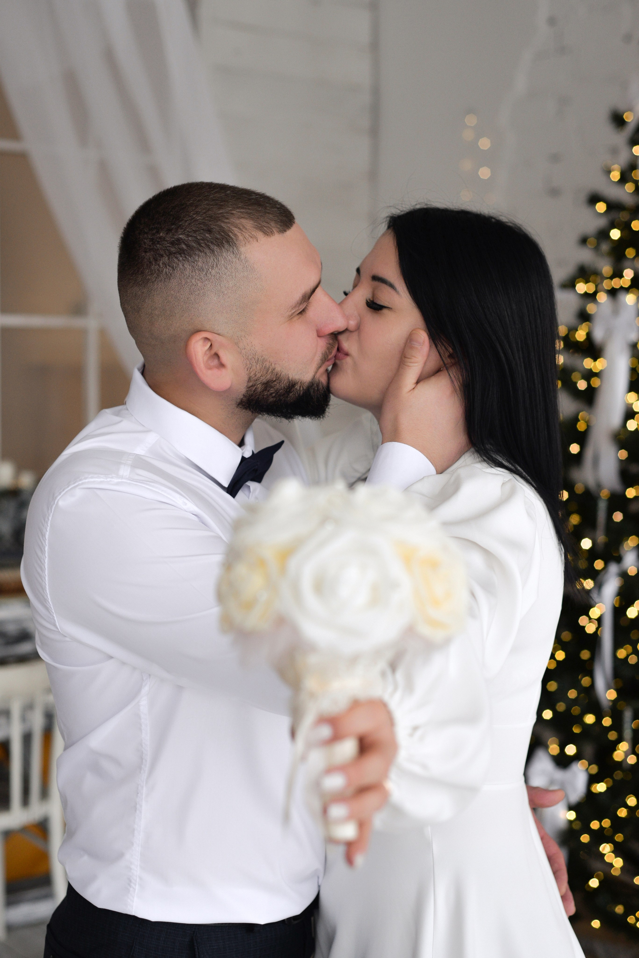 Настя и Сережа свадебная в студии. Семейный и свадебный фотограф Галина Абакумова, фотосессии в Белгороде