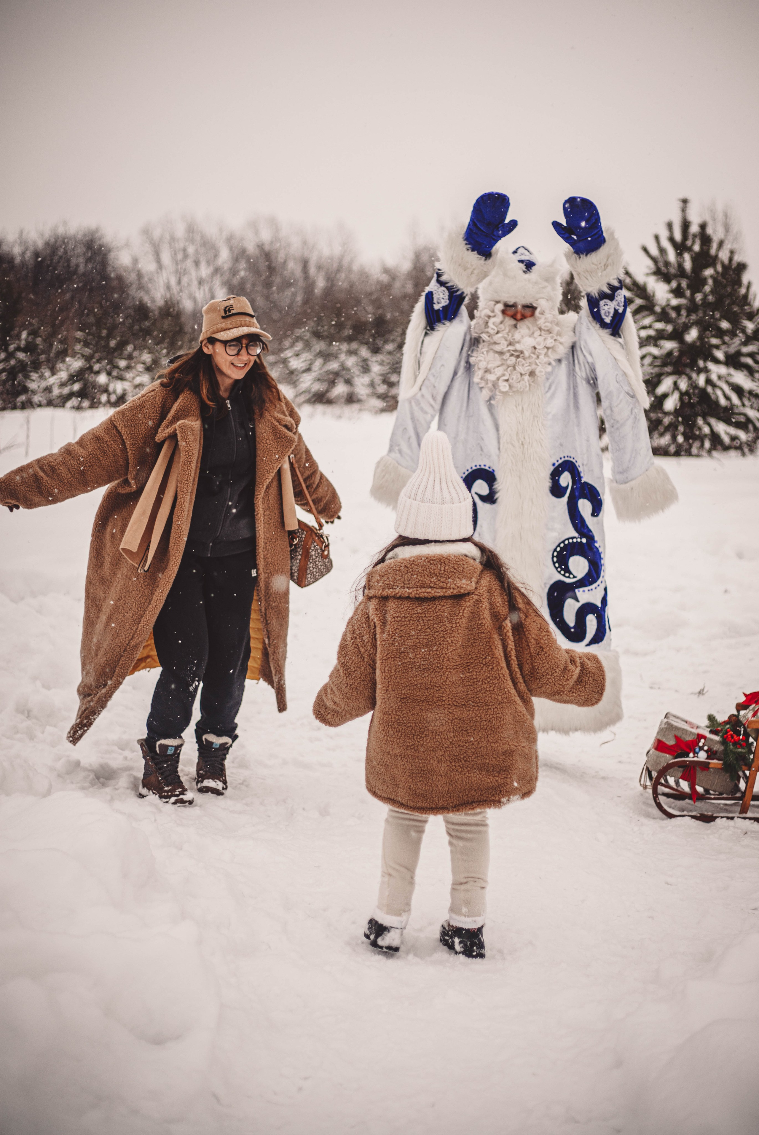 Фотопроект - Волшебная встреча с Дедом Морозом. Семейный и женский фотограф Кемерово Мария Степ