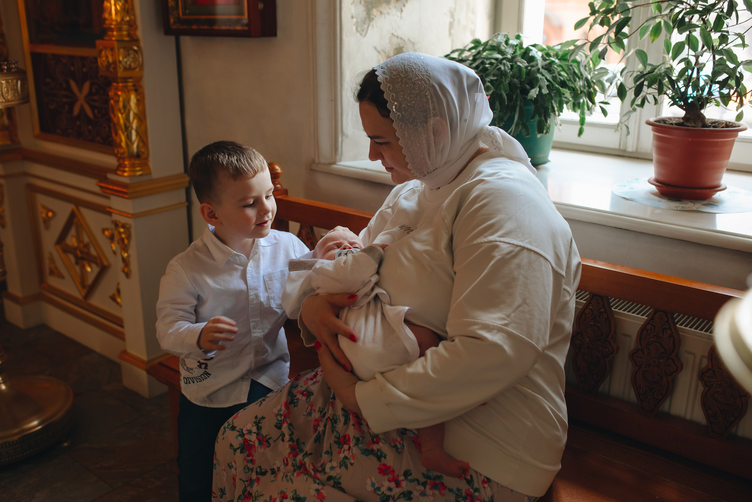Крещение в светлом Храме. Семейный и детский фотограф в Москве Дорогова Екатерина