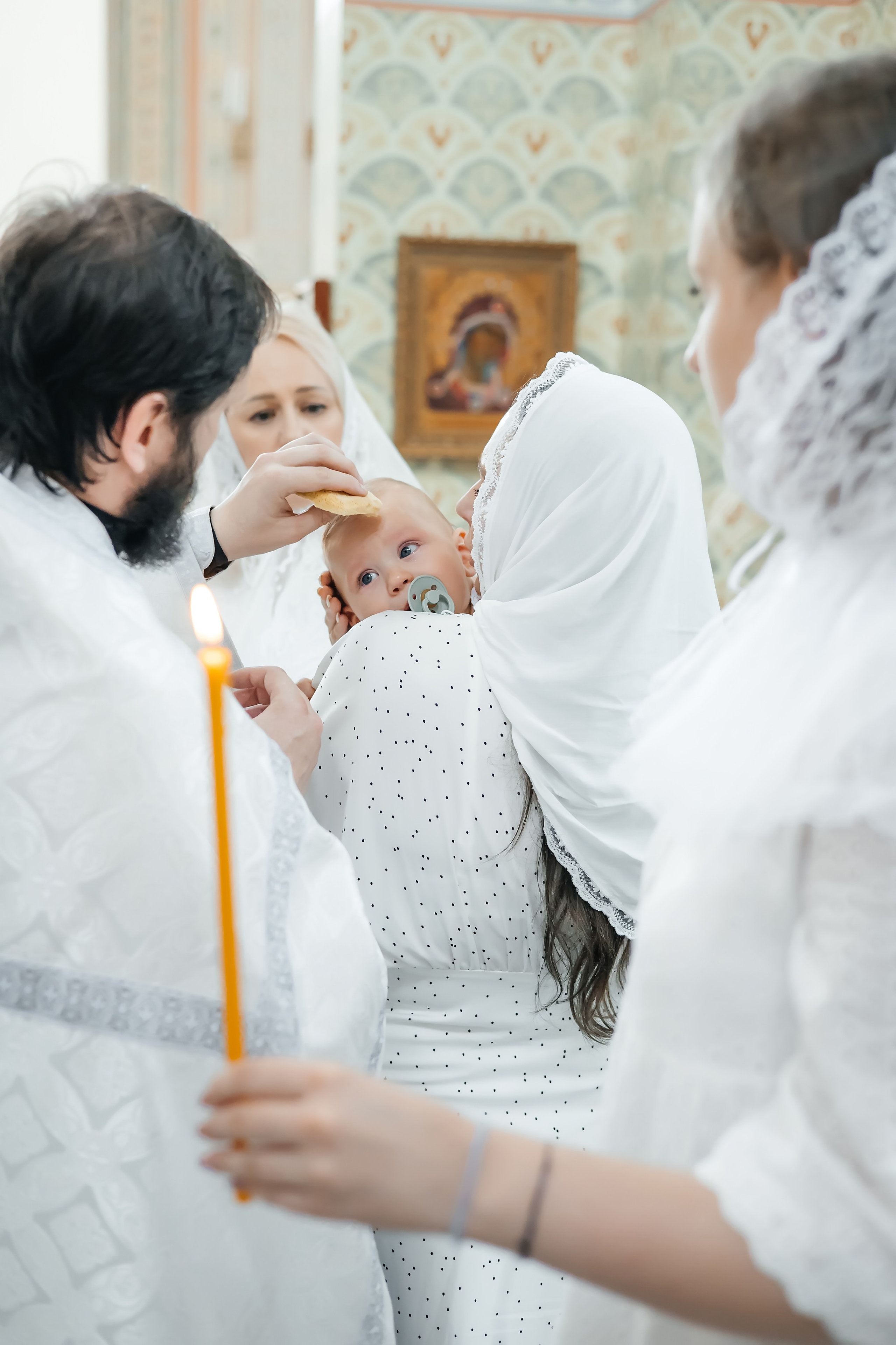 Крещение Платона в Храме Саввы Сторожевского в Измайлове. Фотограф на крещение и венчание Москва  Надежда Баланина