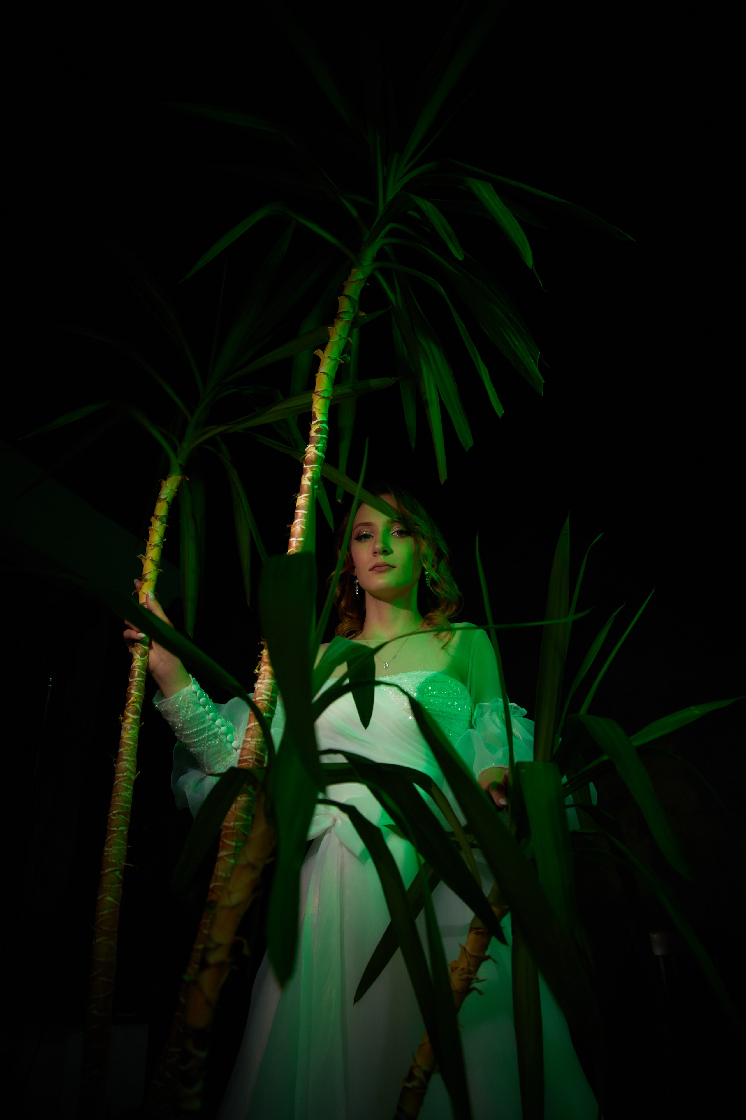 невеста в зеленом цвете