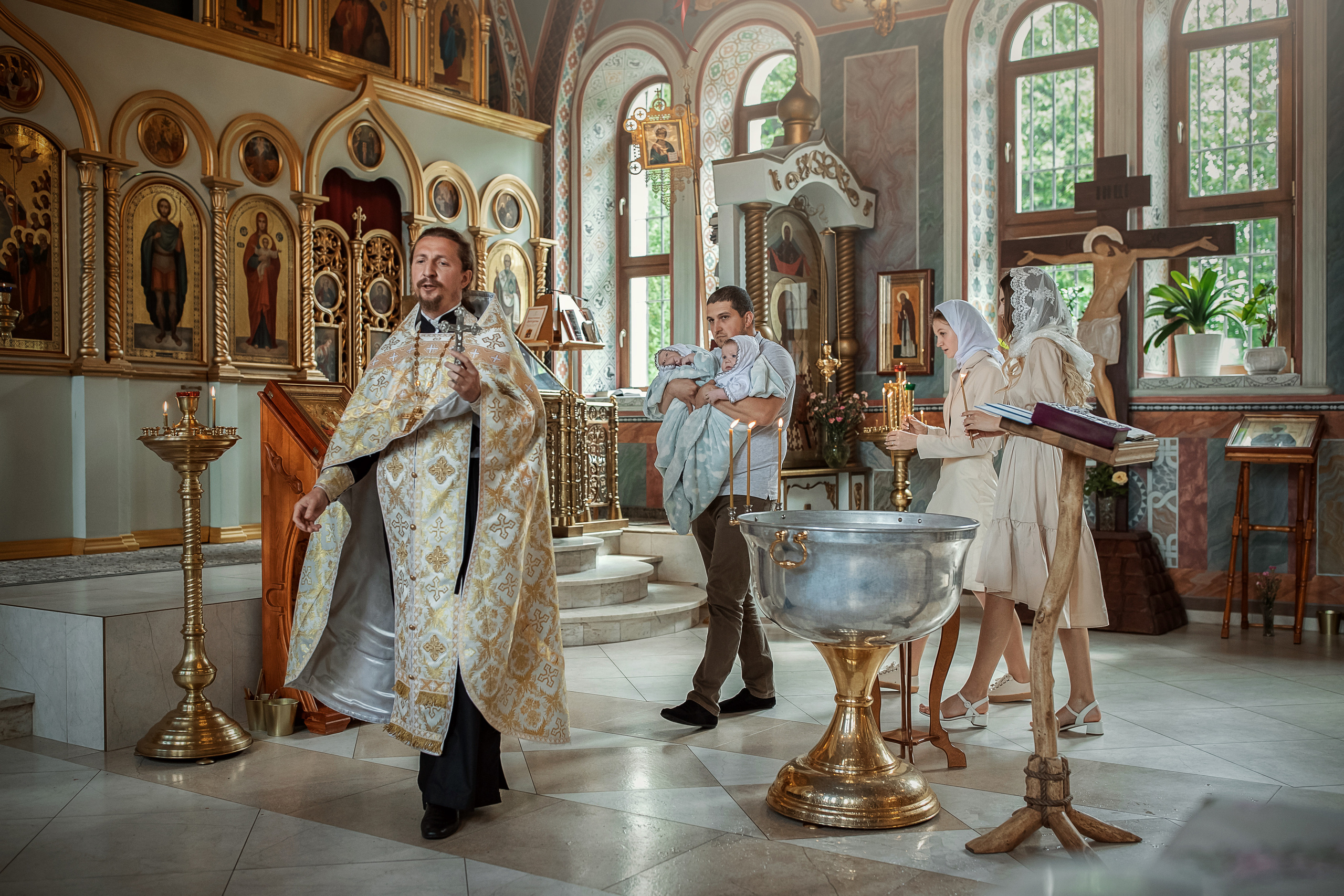 Крещение Иша и Лева. Гипнопсихолог, женский фотограф Ольга Парфентьева (Васанти)