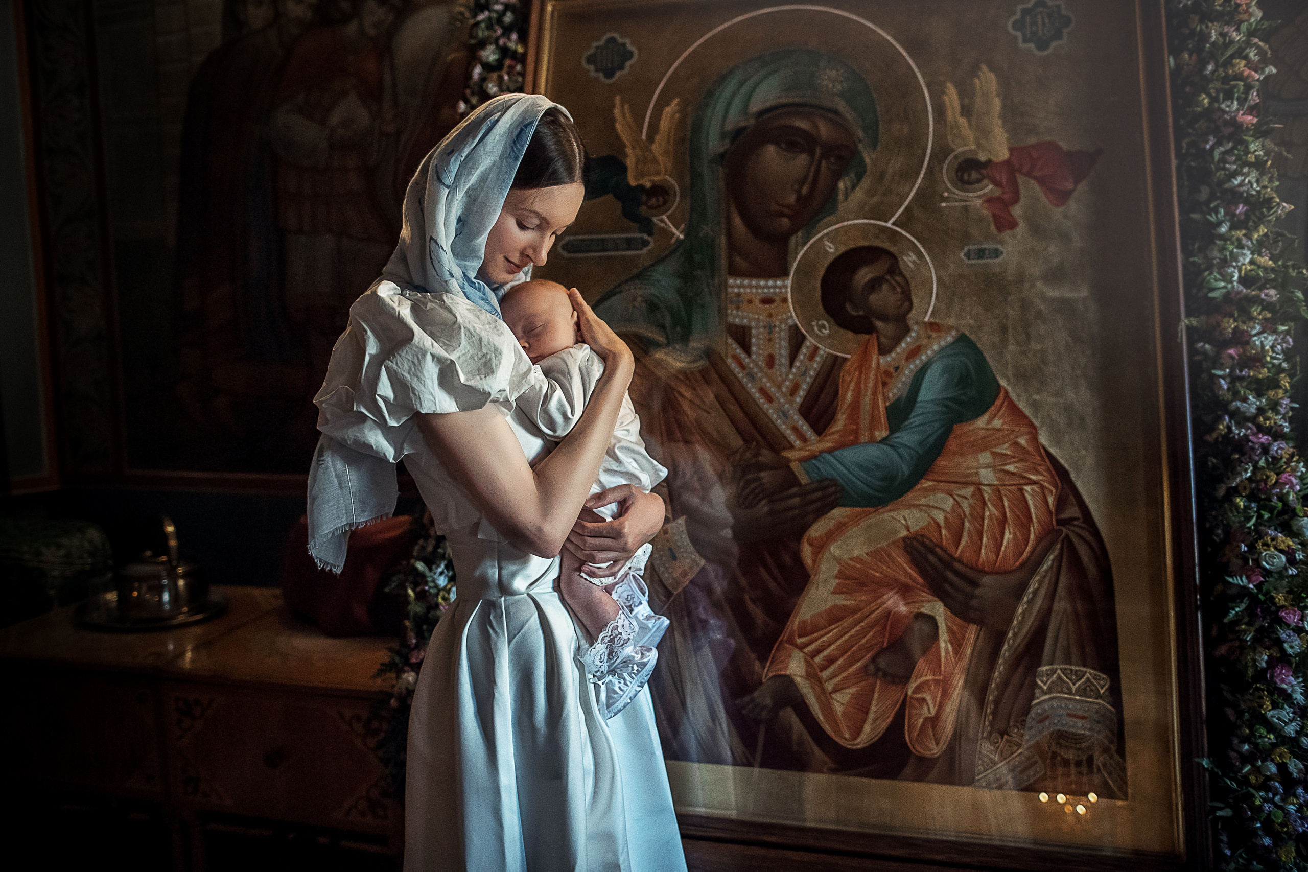 Крещение Лука. Гипнопсихолог, женский фотограф Ольга Парфентьева (Васанти)