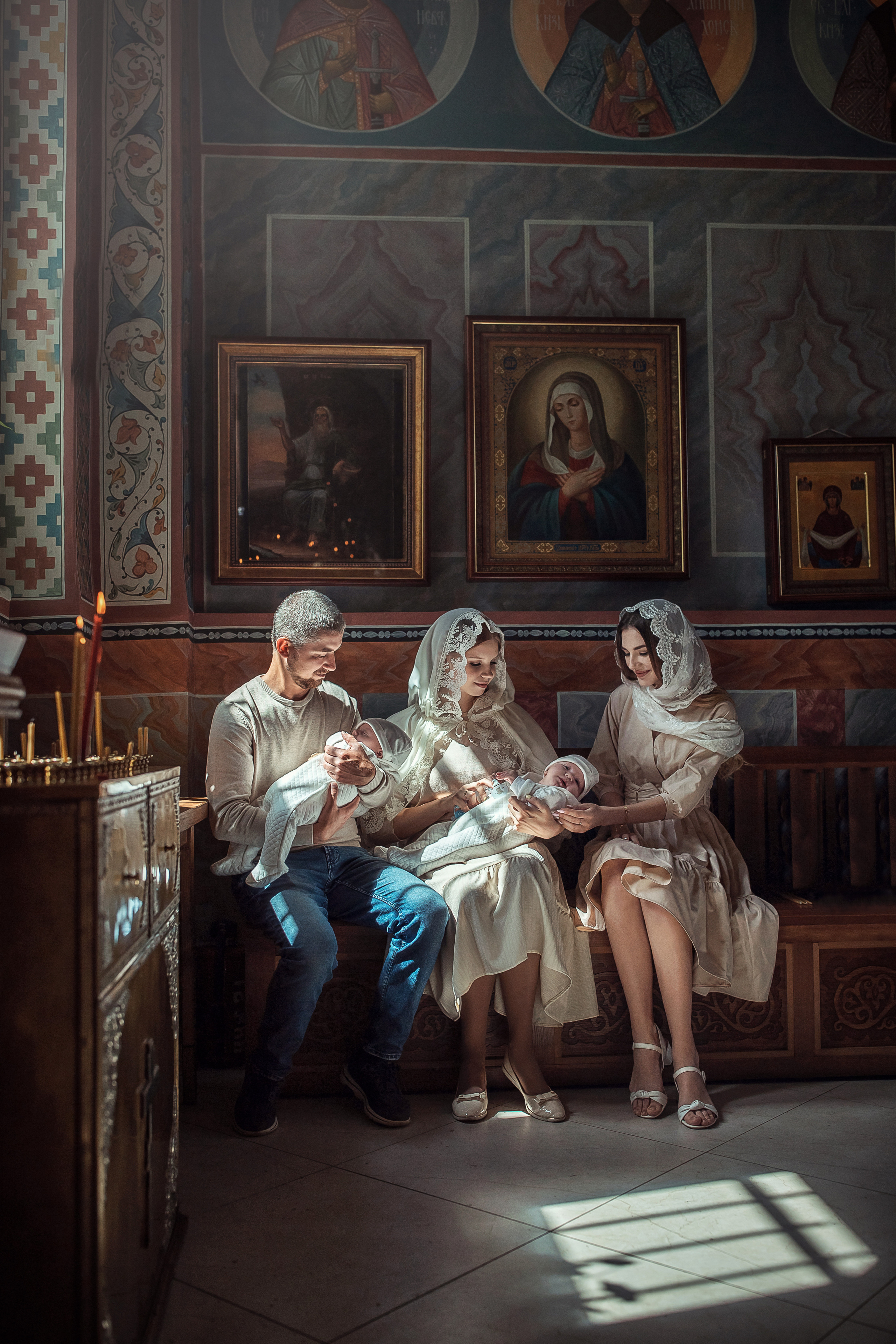 Крещение Иша и Лева. Гипнопсихолог, женский фотограф Ольга Парфентьева (Васанти)