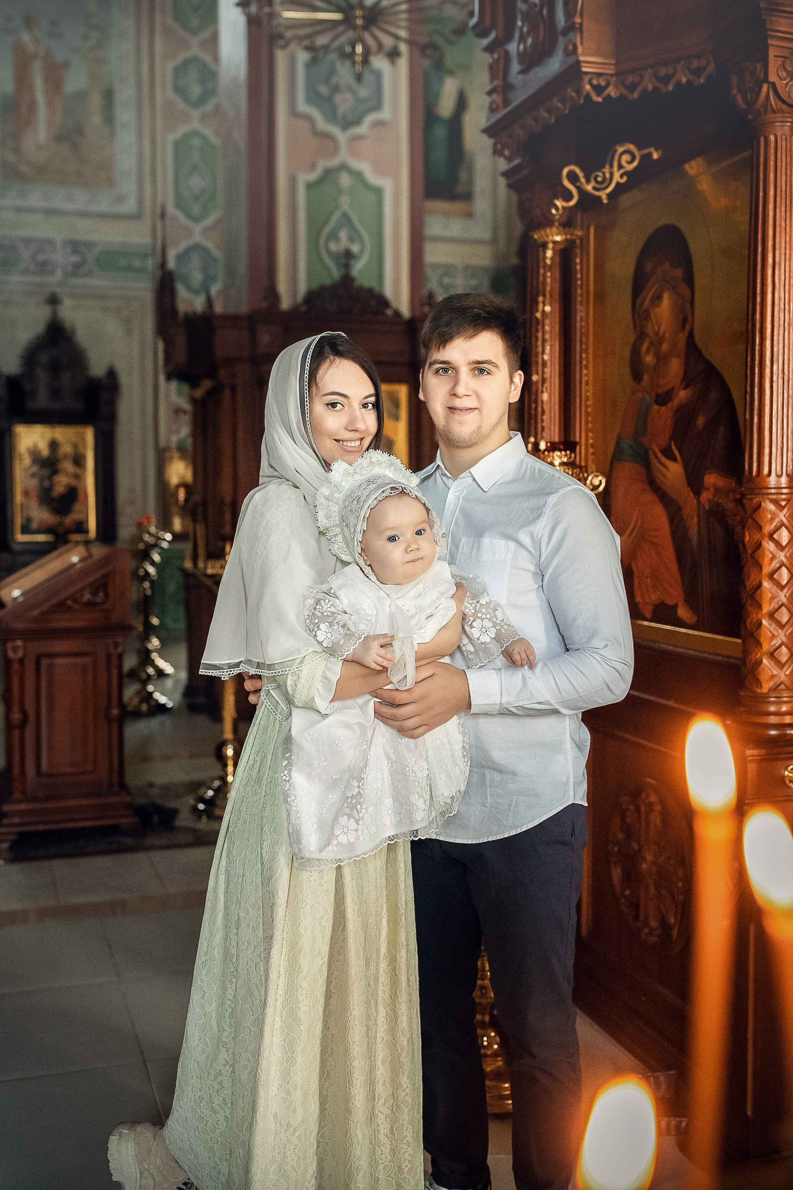 Крещение Серафима. Портретный фотограф, фотограф крещение Москва Ольга Parfoto