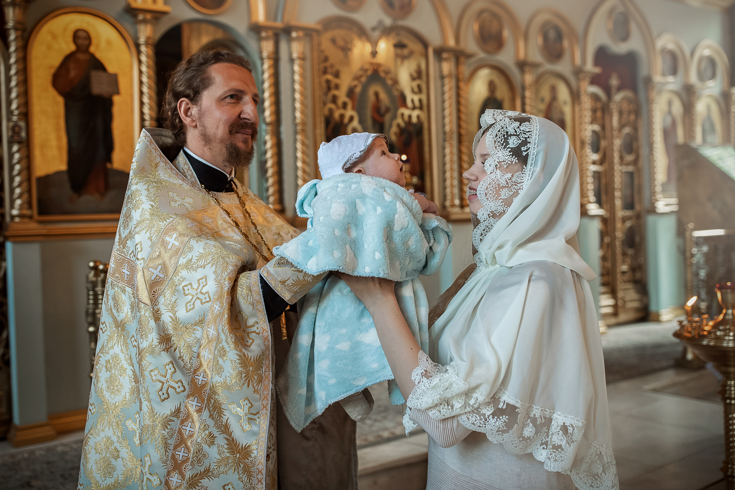 Крещение Иша и Лева. Гипнопсихолог, женский фотограф Ольга Парфентьева (Васанти)