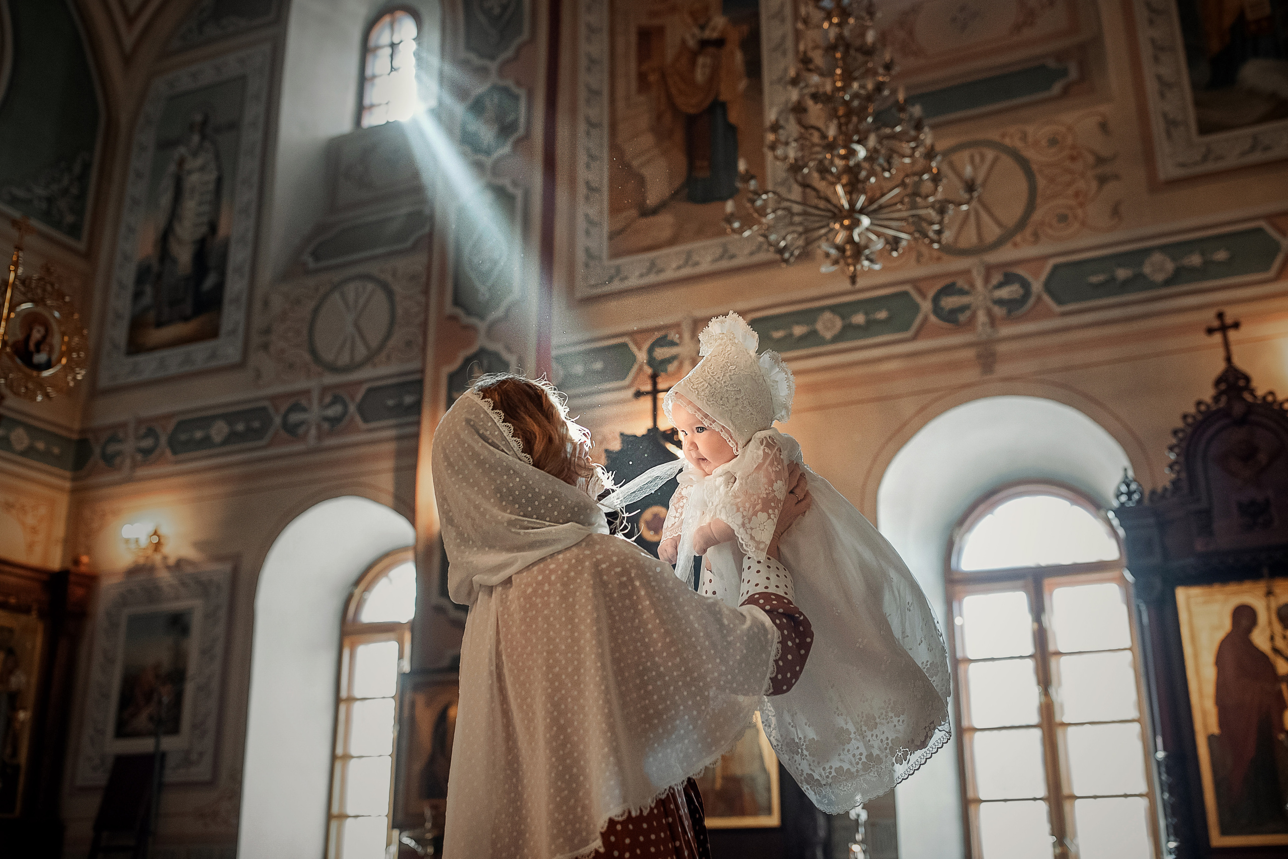Крещение Серафима. Портретный фотограф, фотограф крещение Москва Ольга Parfoto
