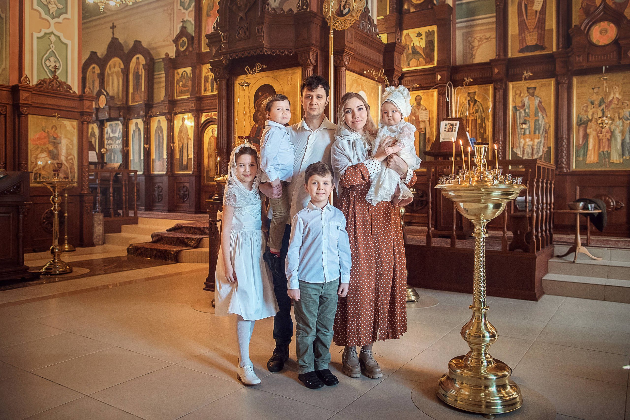 Крещение Серафима. Портретный фотограф, фотограф крещение Москва Ольга Parfoto