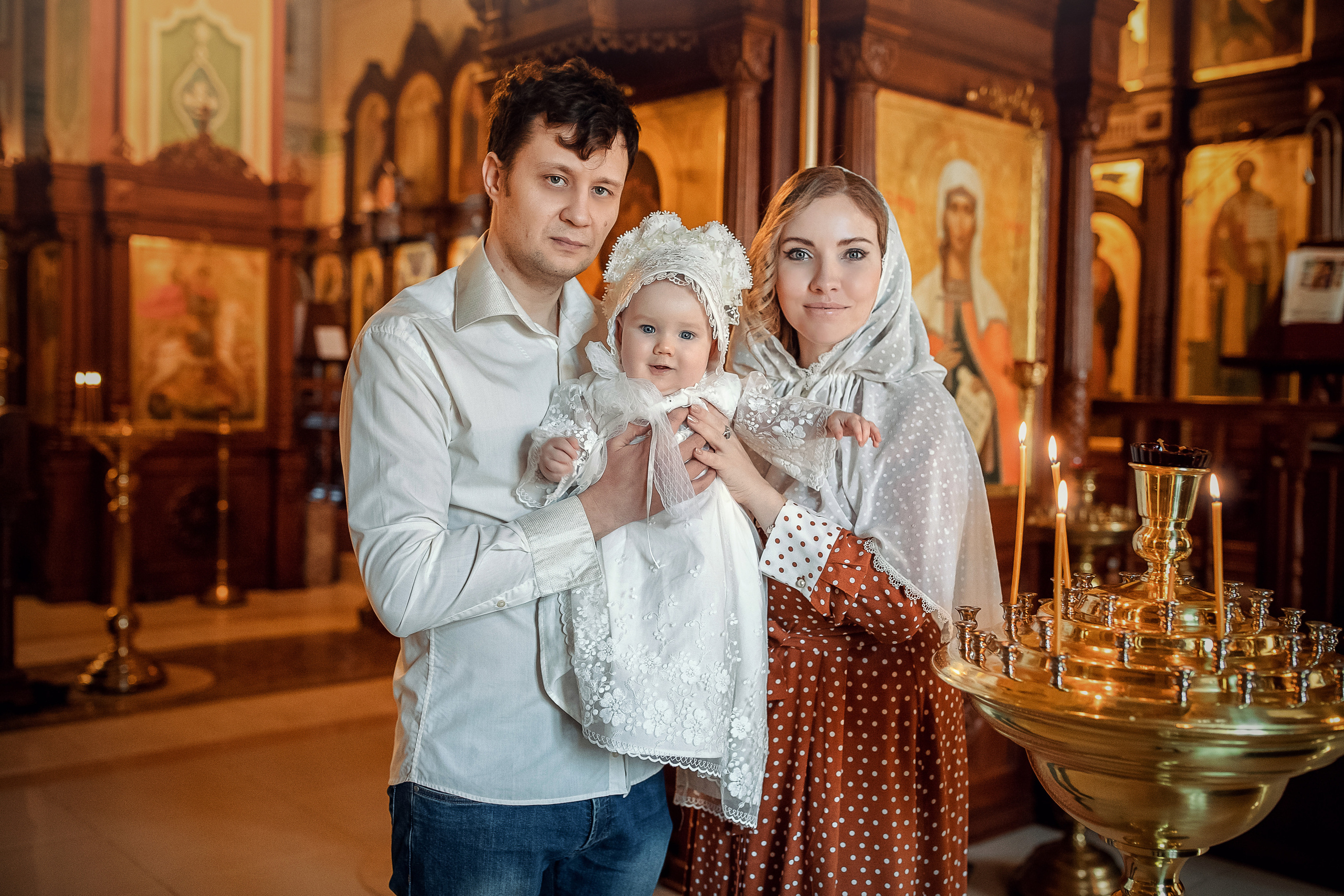 Крещение Серафима. Портретный фотограф, фотограф крещение Москва Ольга Parfoto