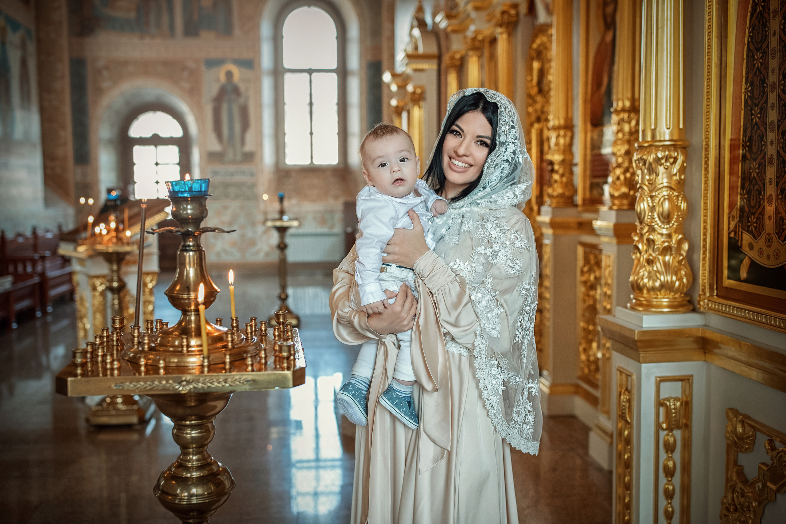 Крещение Богдан. Гипнопсихолог, женский фотограф Ольга Парфентьева (Васанти)