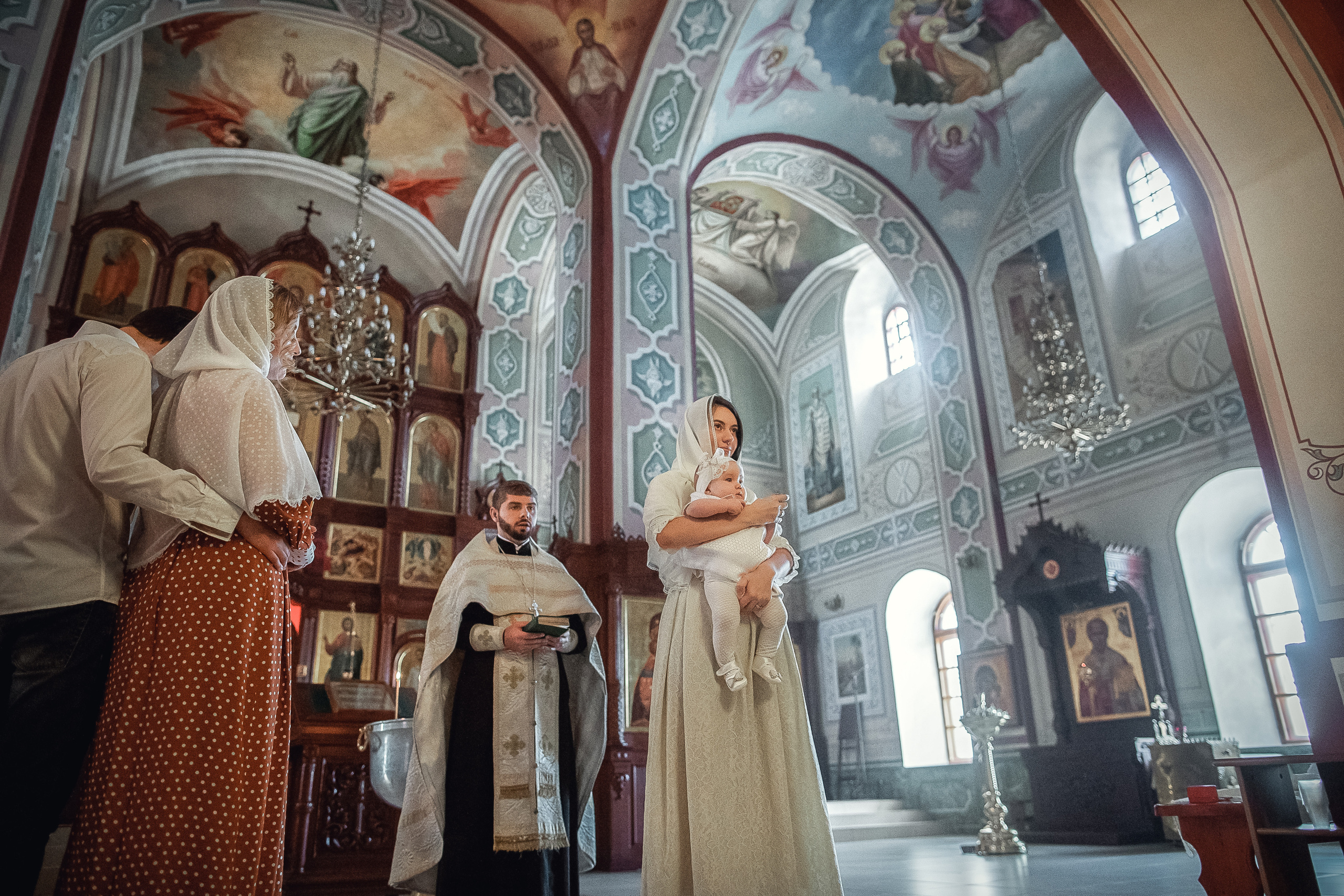 Крещение Серафима. Портретный фотограф, фотограф крещение Москва Ольга Parfoto