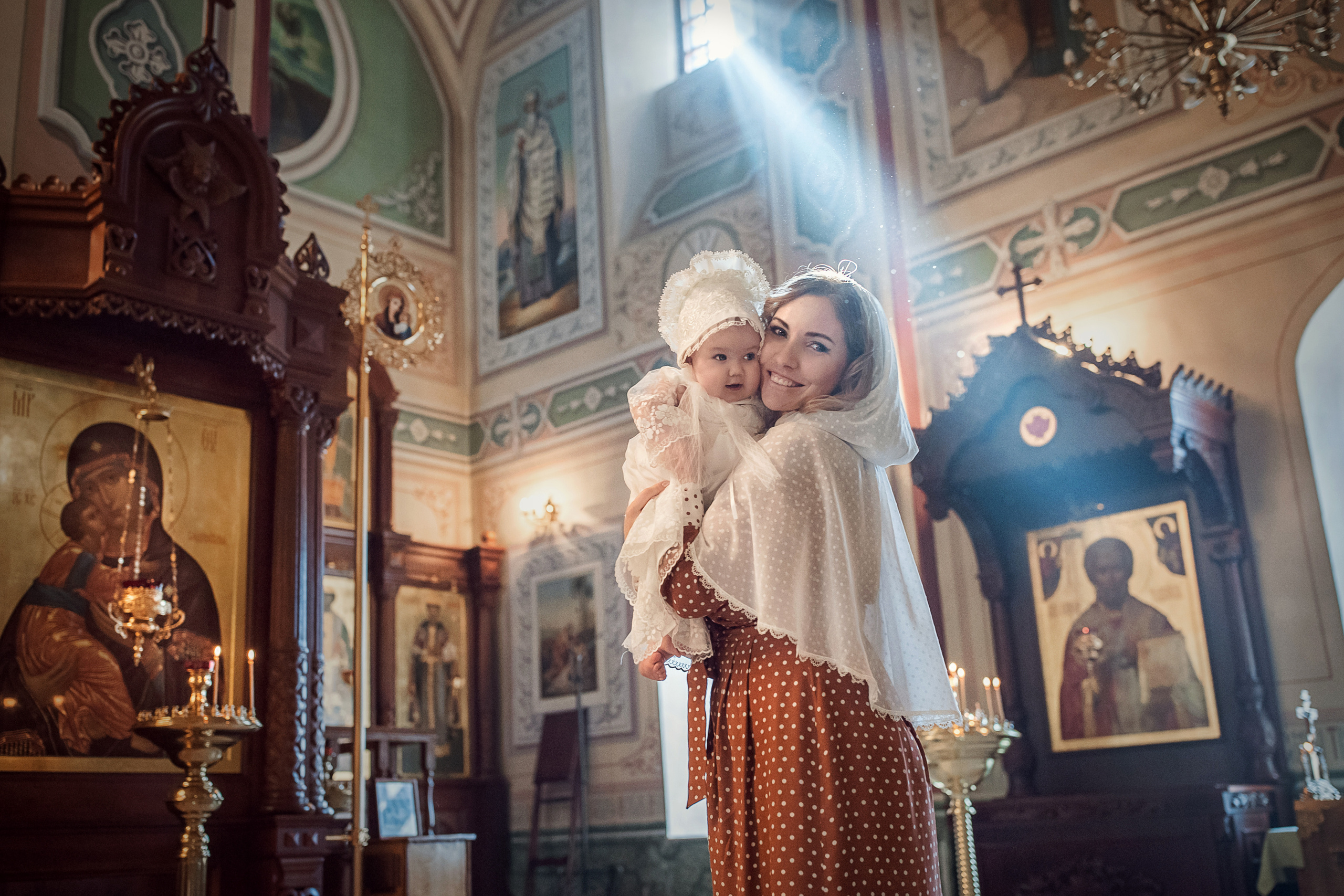 Крещение Серафима. Портретный фотограф, фотограф крещение Москва Ольга Parfoto