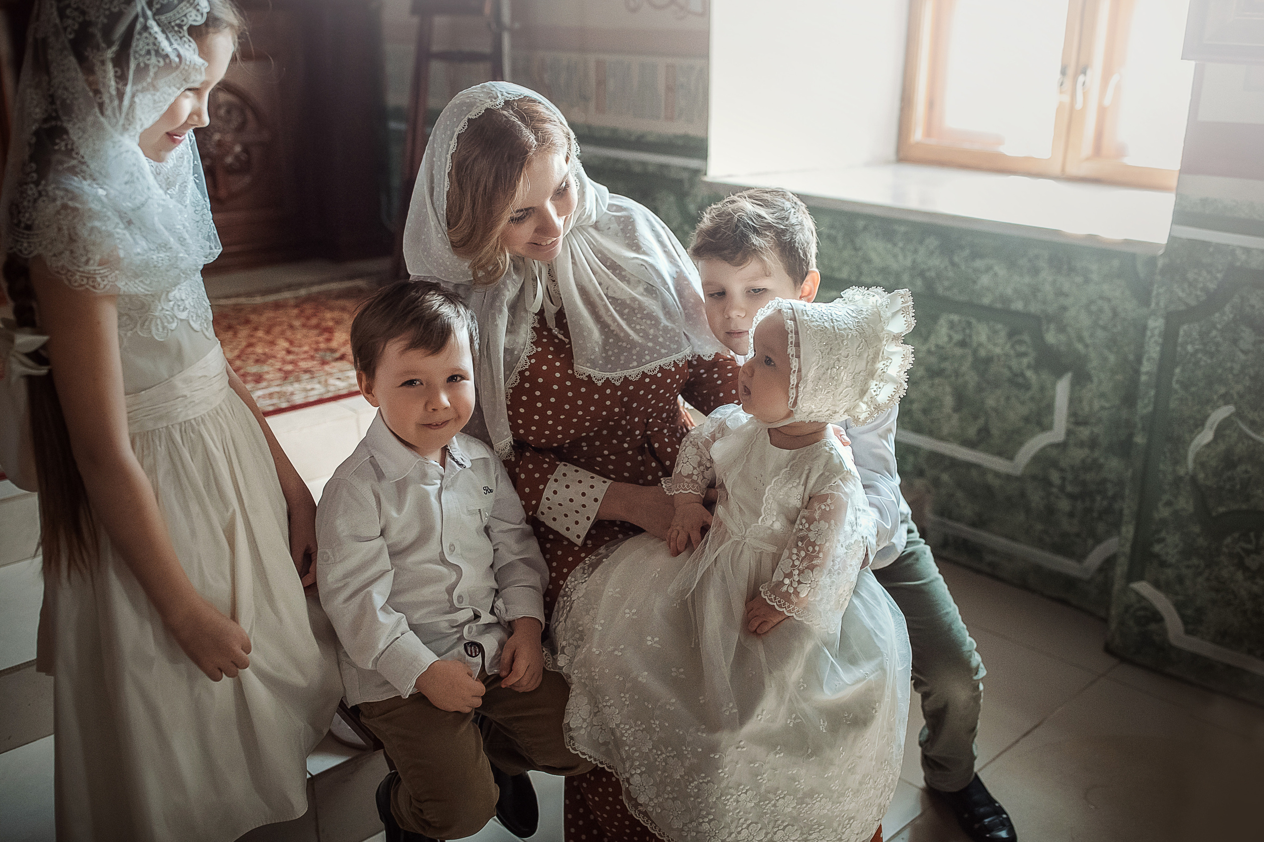 Крещение Серафима. Портретный фотограф, фотограф крещение Москва Ольга Parfoto