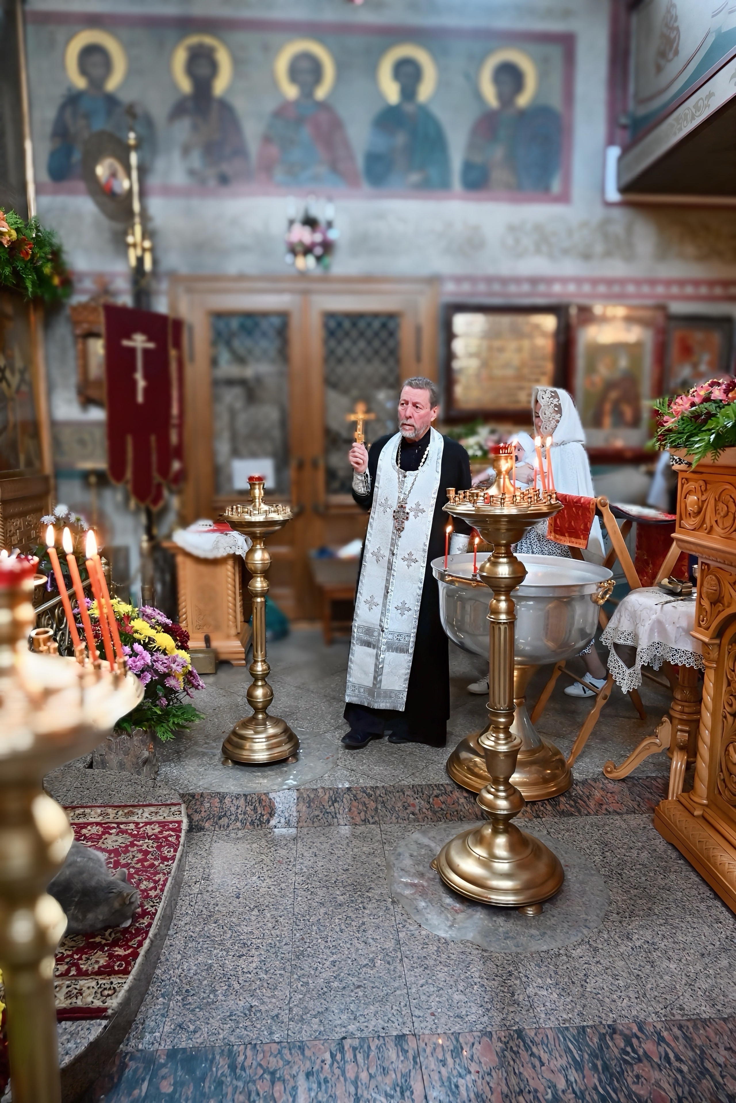 Крещение мама Лилия. Семейный и детский фотограф Москва