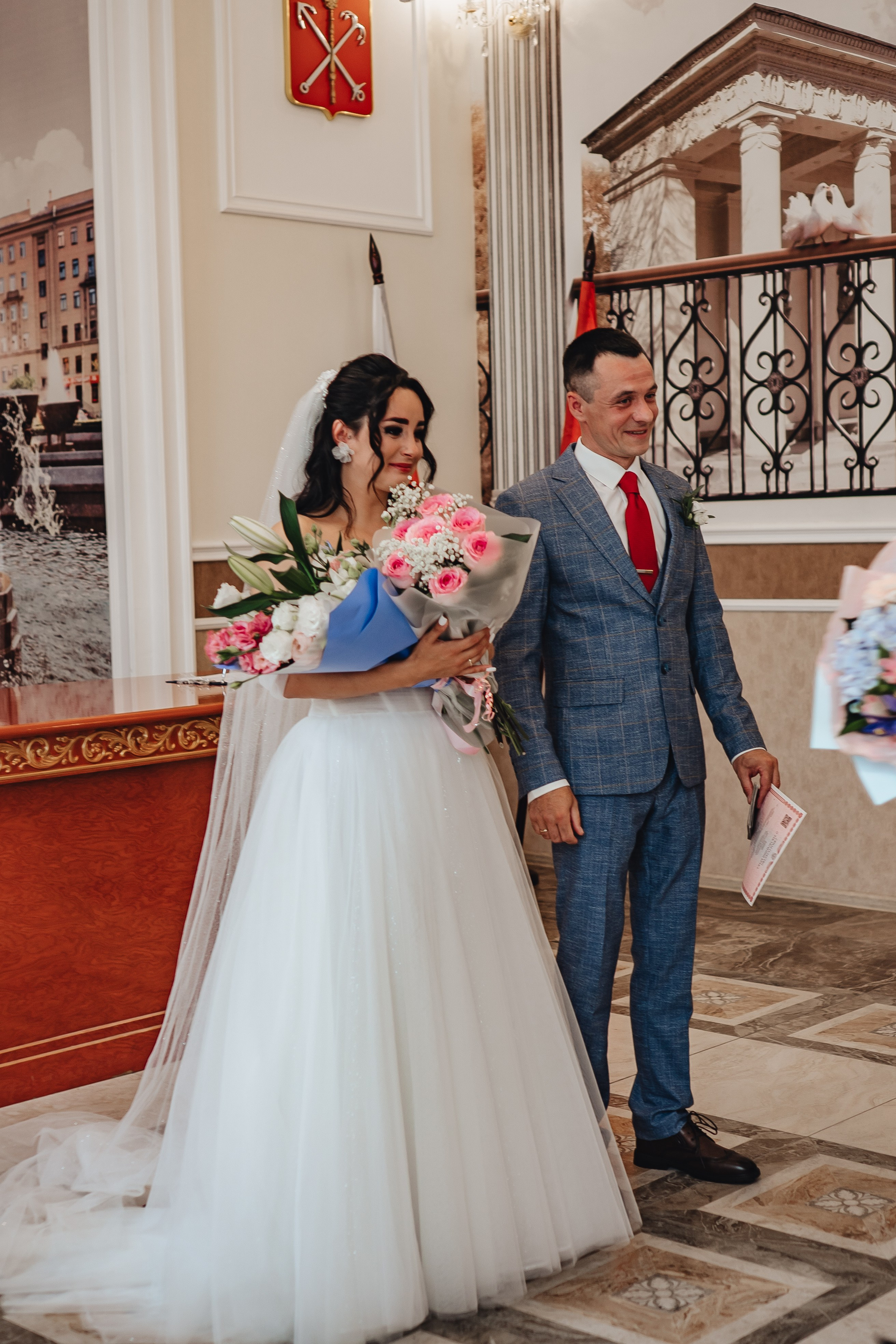 СВАДЕБНАЯ СЬЕМКА В ЗАГСЕ НА МОСКОВСКОМ ПРОСПЕКТЕ. Профессиональный фотограф, Санкт-Петербург — Виктория Богомолова