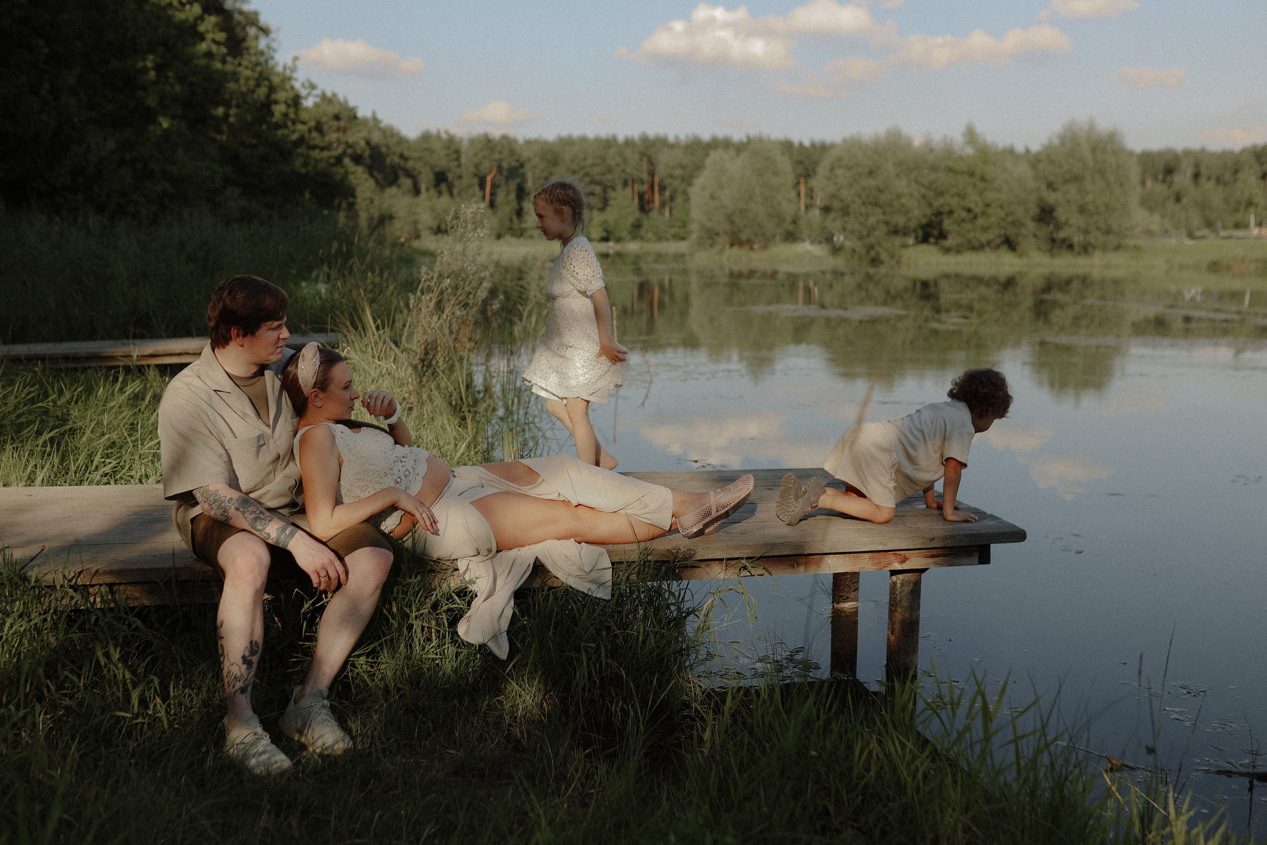 Большая семья. Детский и семейный фотограф, съемка новорожденных Москва