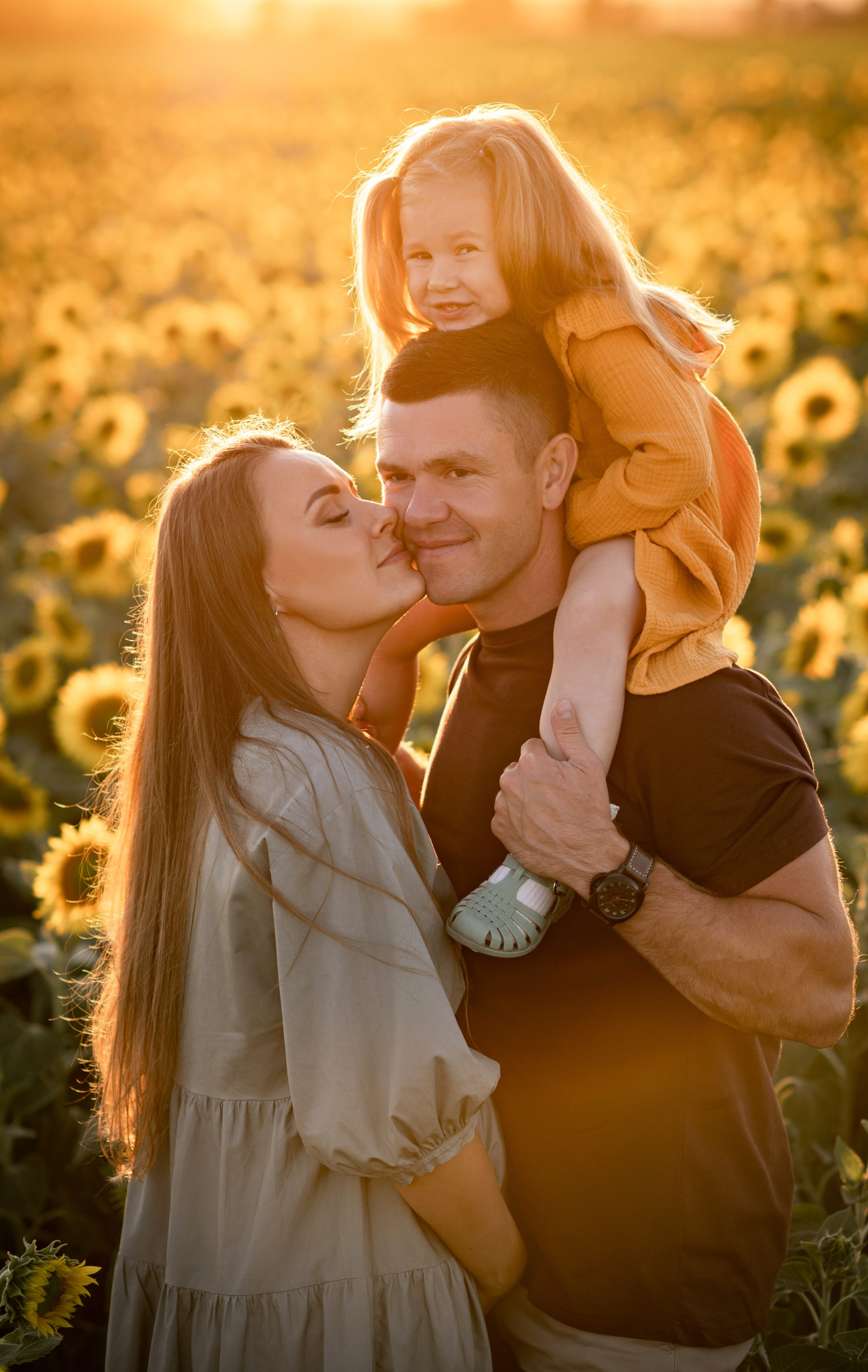 Подсолнухи. Семейный фотограф в Красноярске Надежда Кошелева