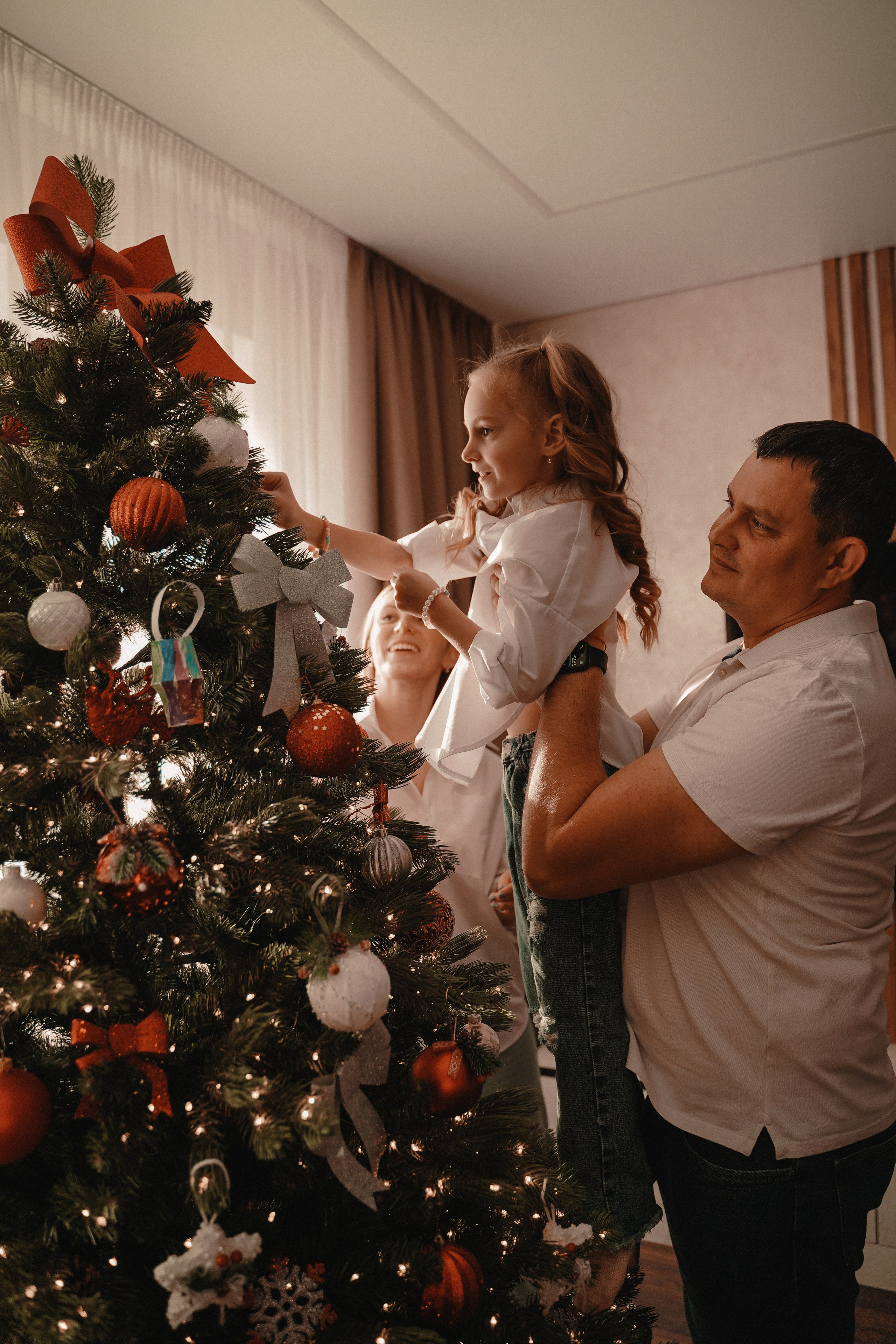 Домашняя Новогодняя фотосессия. Семейный и женский фотограф в Краснодаре Анастасия Приймак