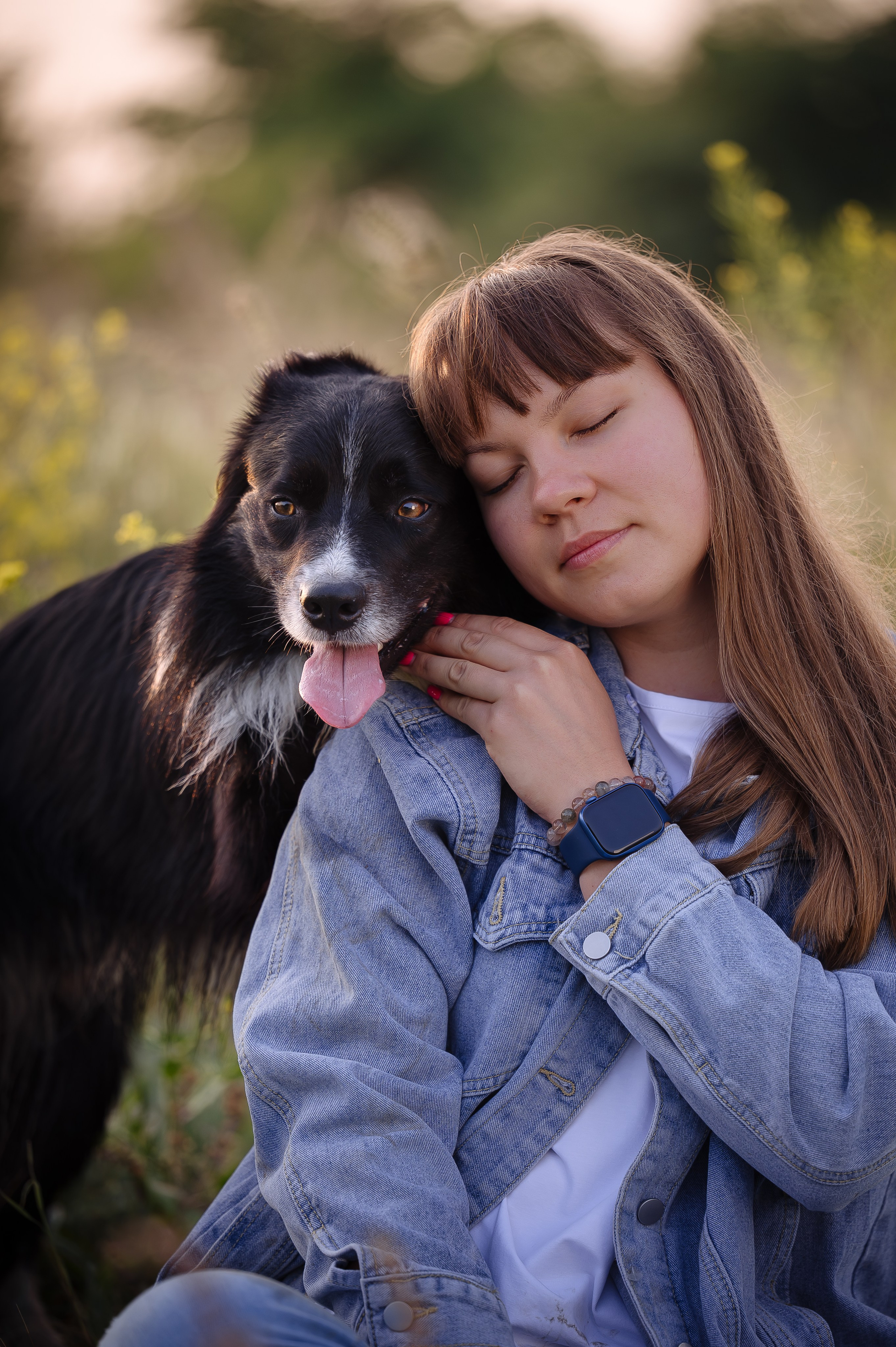 Прогулка на рассвете с бордер-колли. Фотограф в Ростове —на — Дону