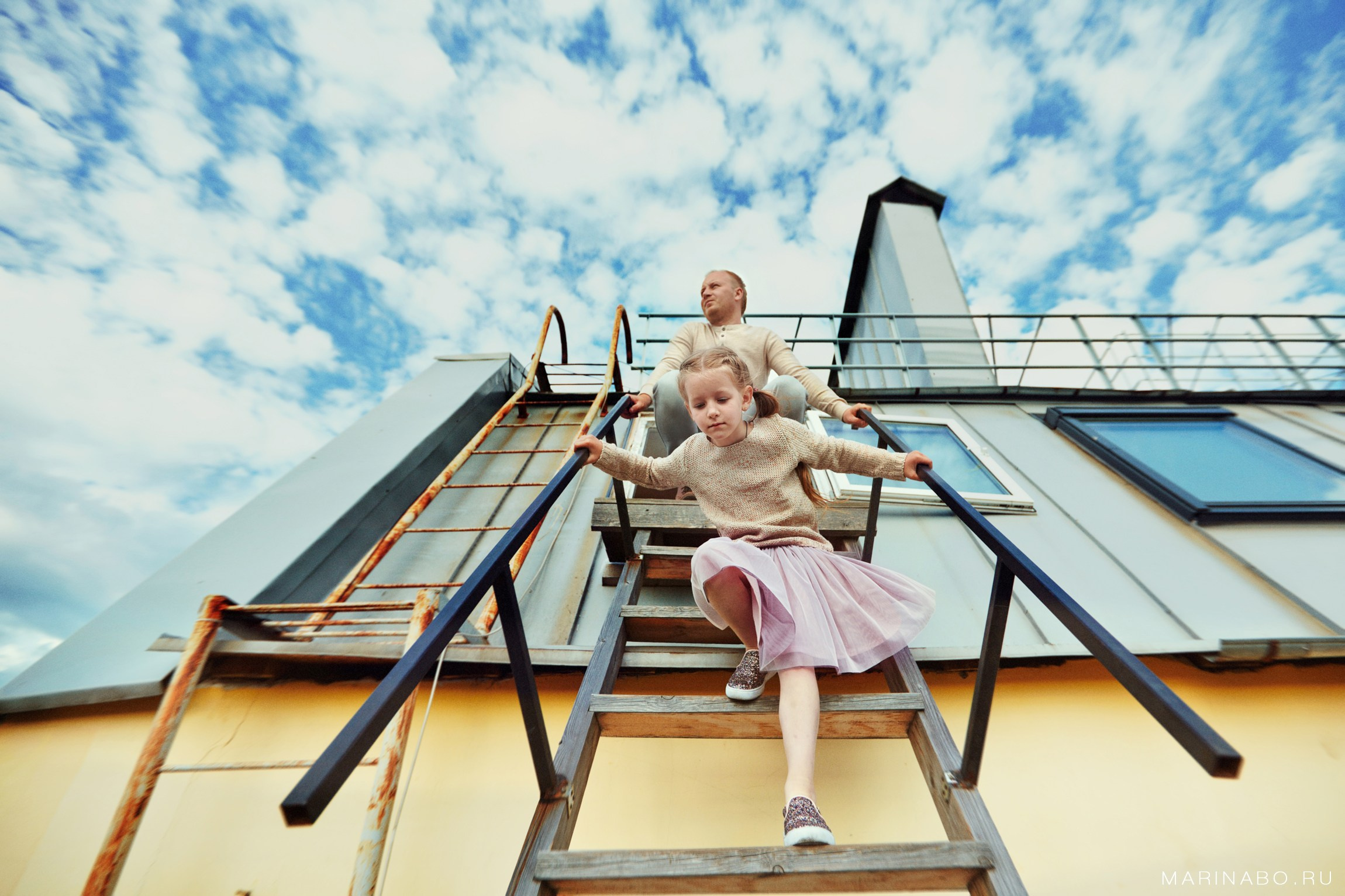 Питер, лето, вечер, крыши - семейная, Lifestyle фотосессия. Семейный Lifestyle фотограф в Санкт-Петербурге Марина Бокшицкая