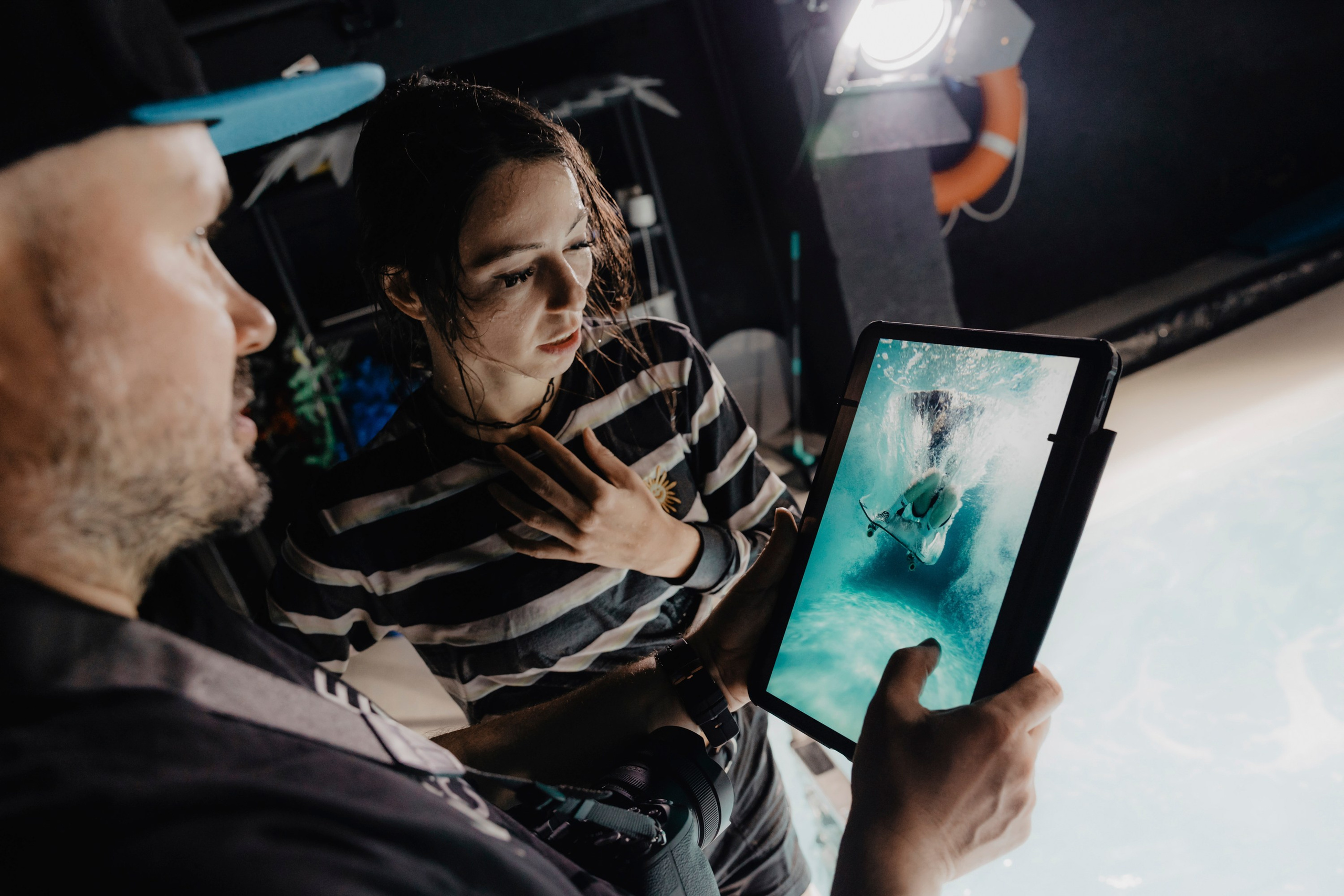 Skate Diving. Creative photographer Denis Klero